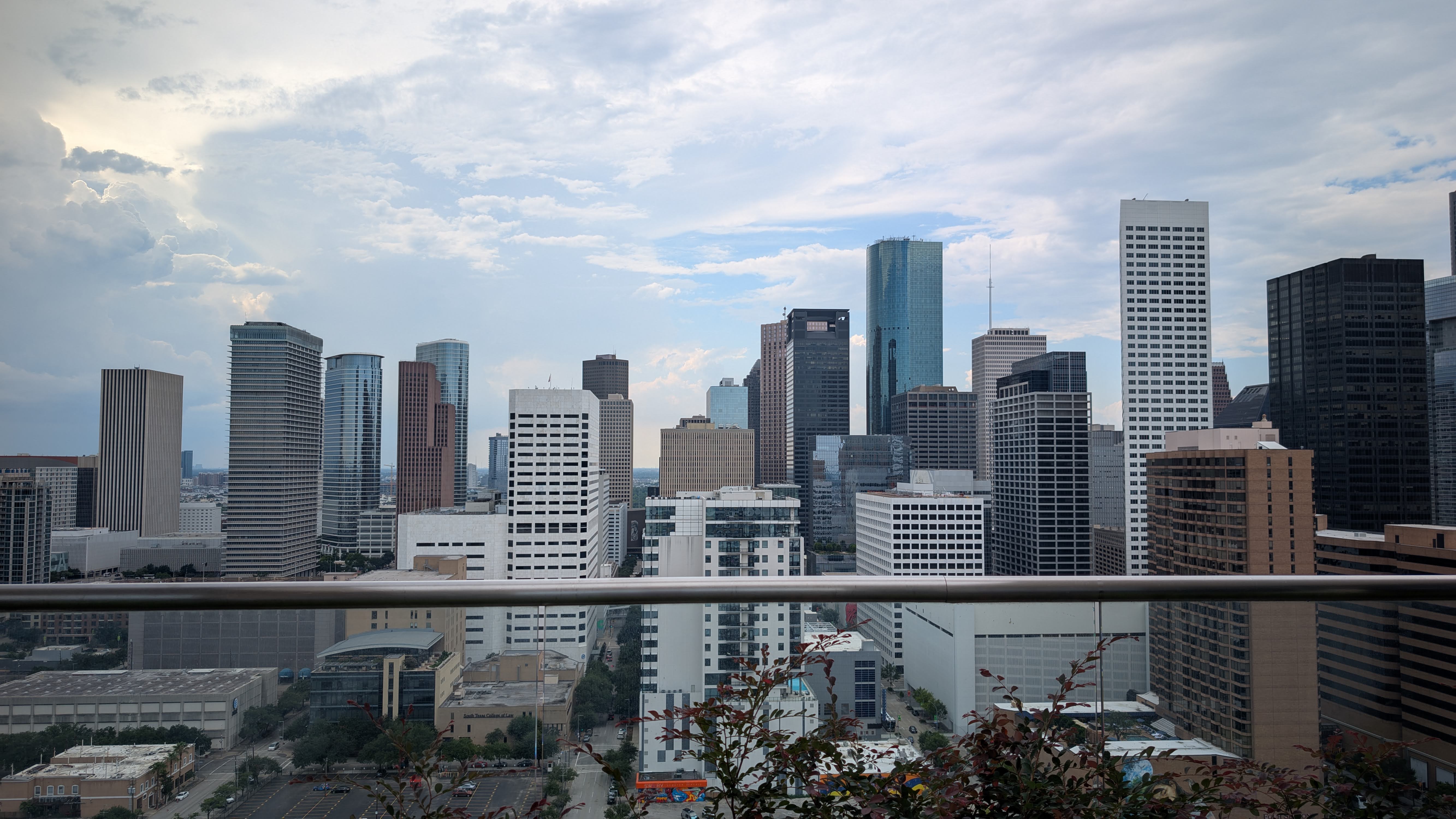 Hilton Americas Houston rooftop terrace view