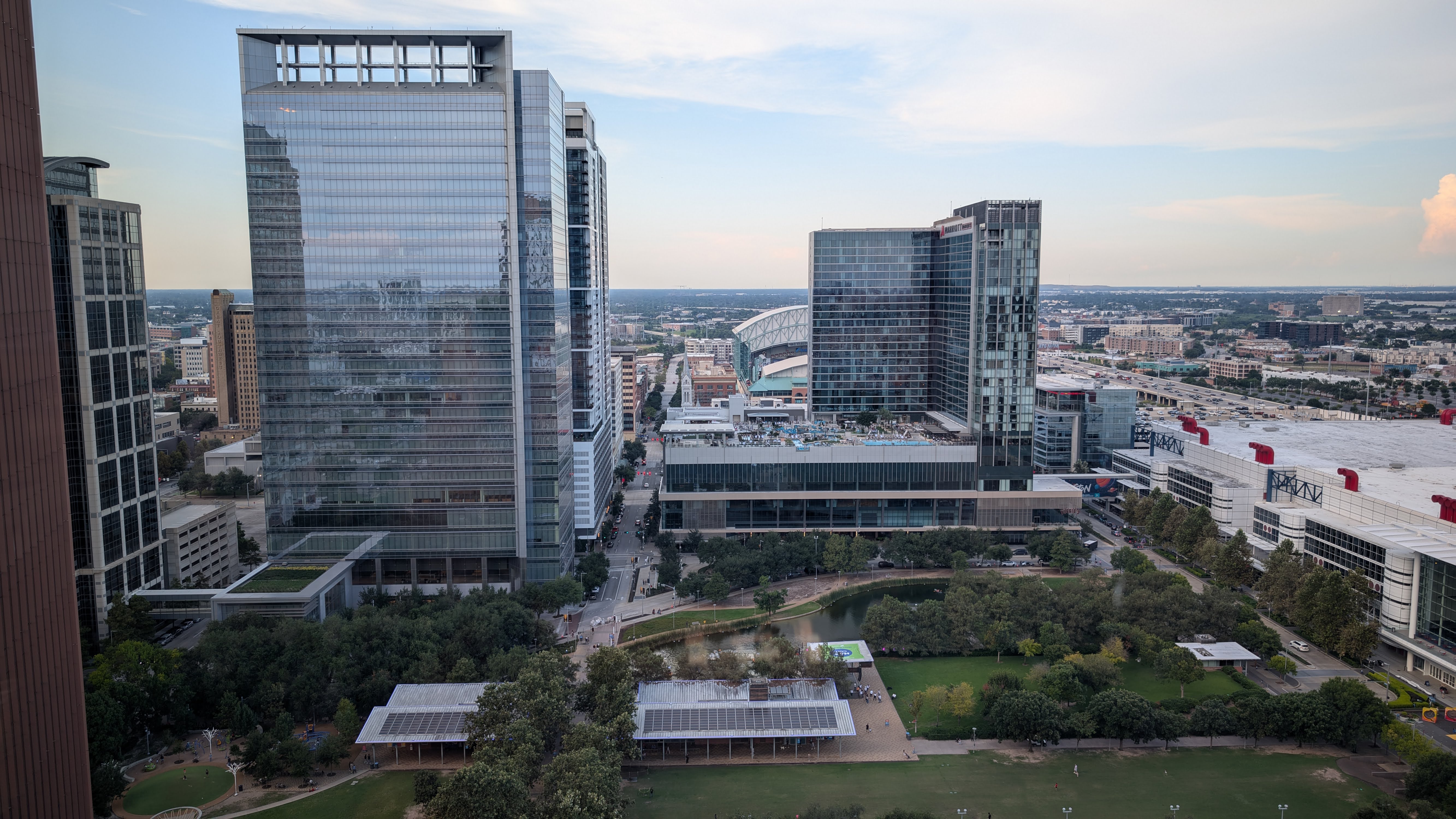 Hilton Americas Houston room view