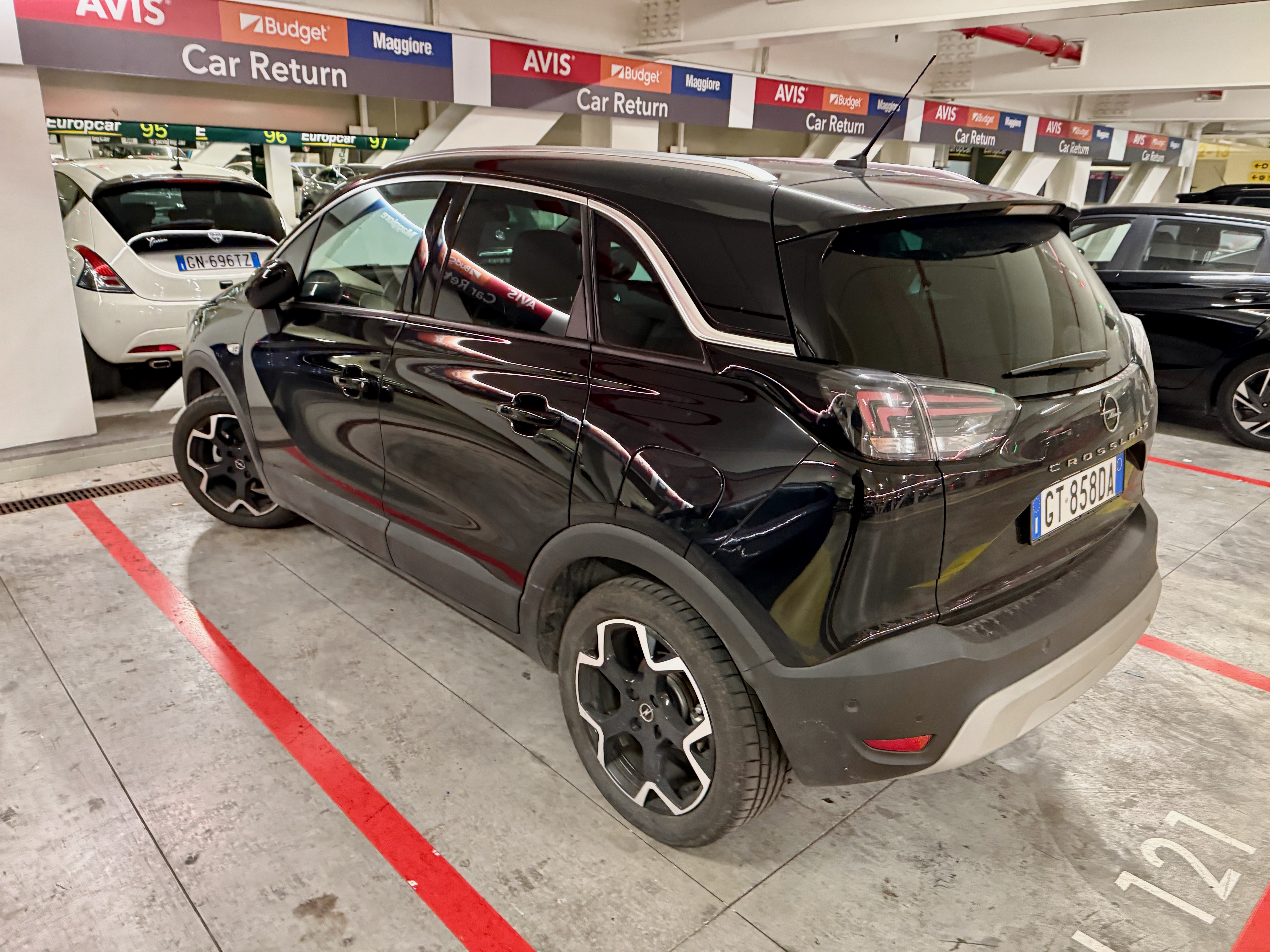 Opel Rental Car at an Avis in Rome Opel Rental Car at an Avis in Rome