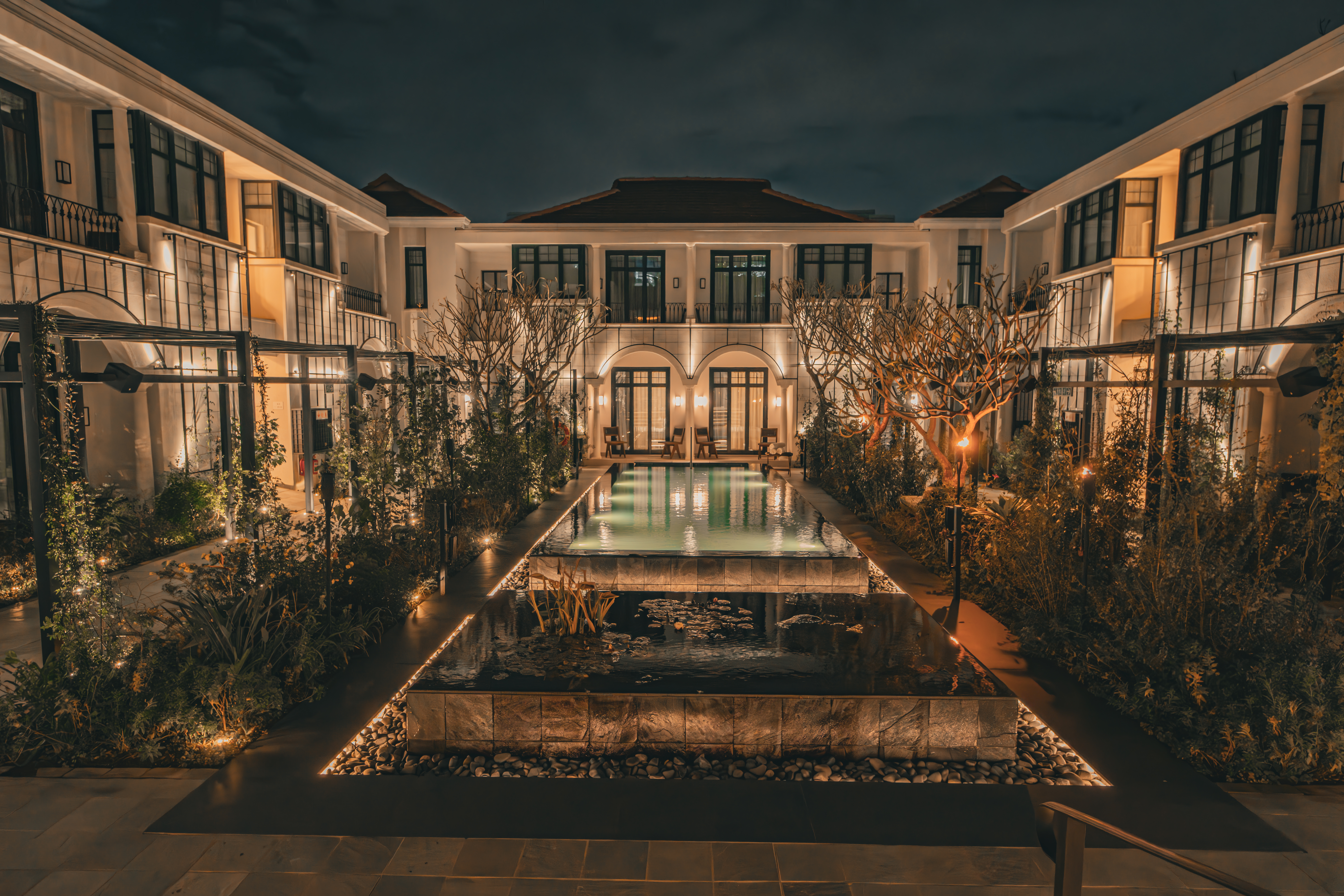 Park Hyatt Johannesburg pool night time Park Hyatt Johannesburg pool night time