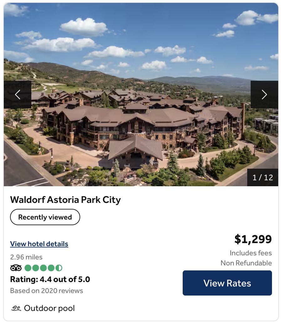 Waldorf Astoria Park City Cash Night