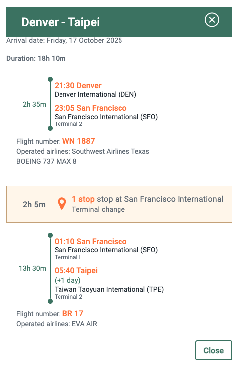 Screenshot 2025 08 25 at 5.26.48 PM BR WN itinerary