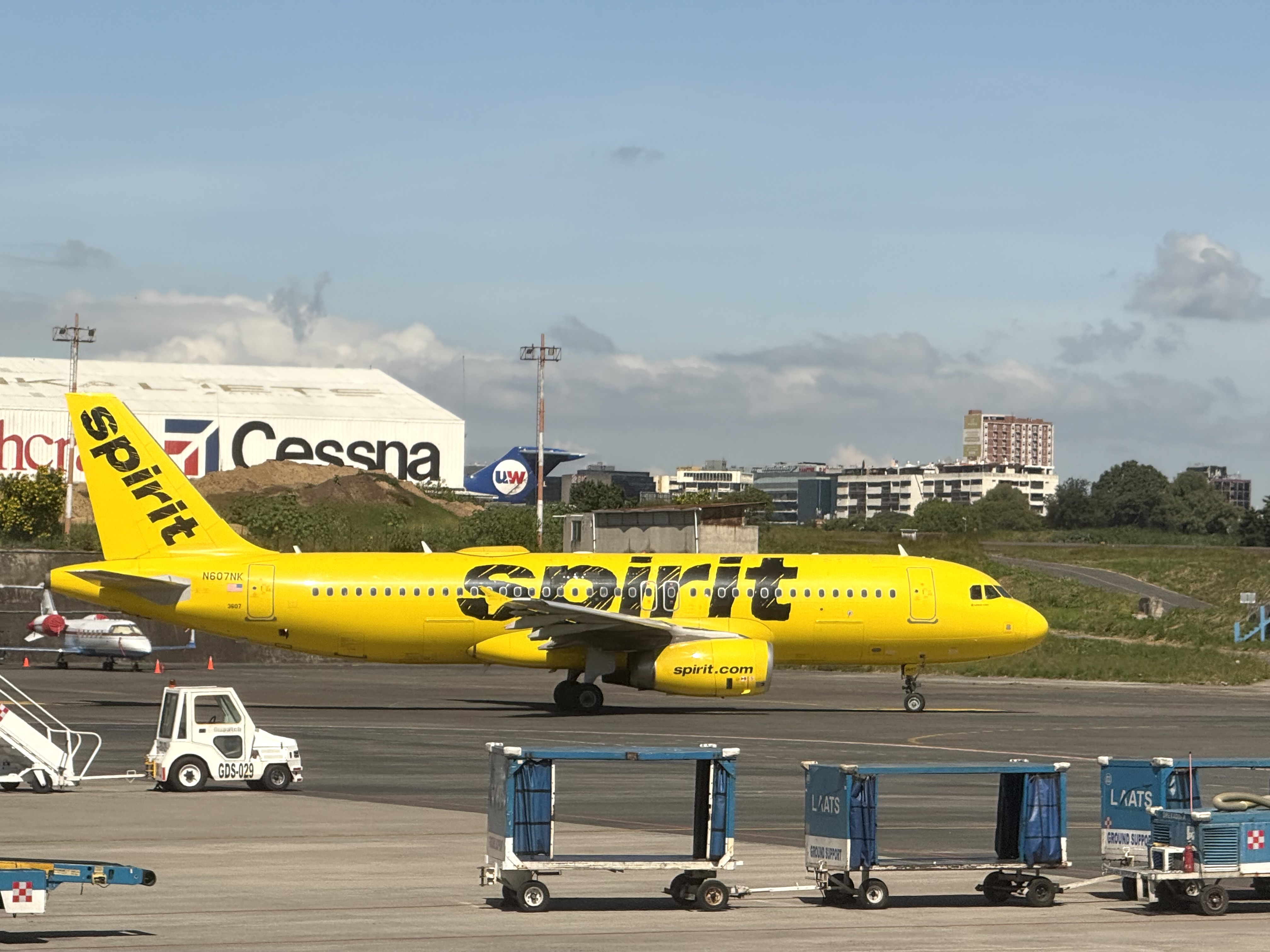 Spirit Airlines at Guatemala City Airport Spirit Airlines at Guatemala City Airport