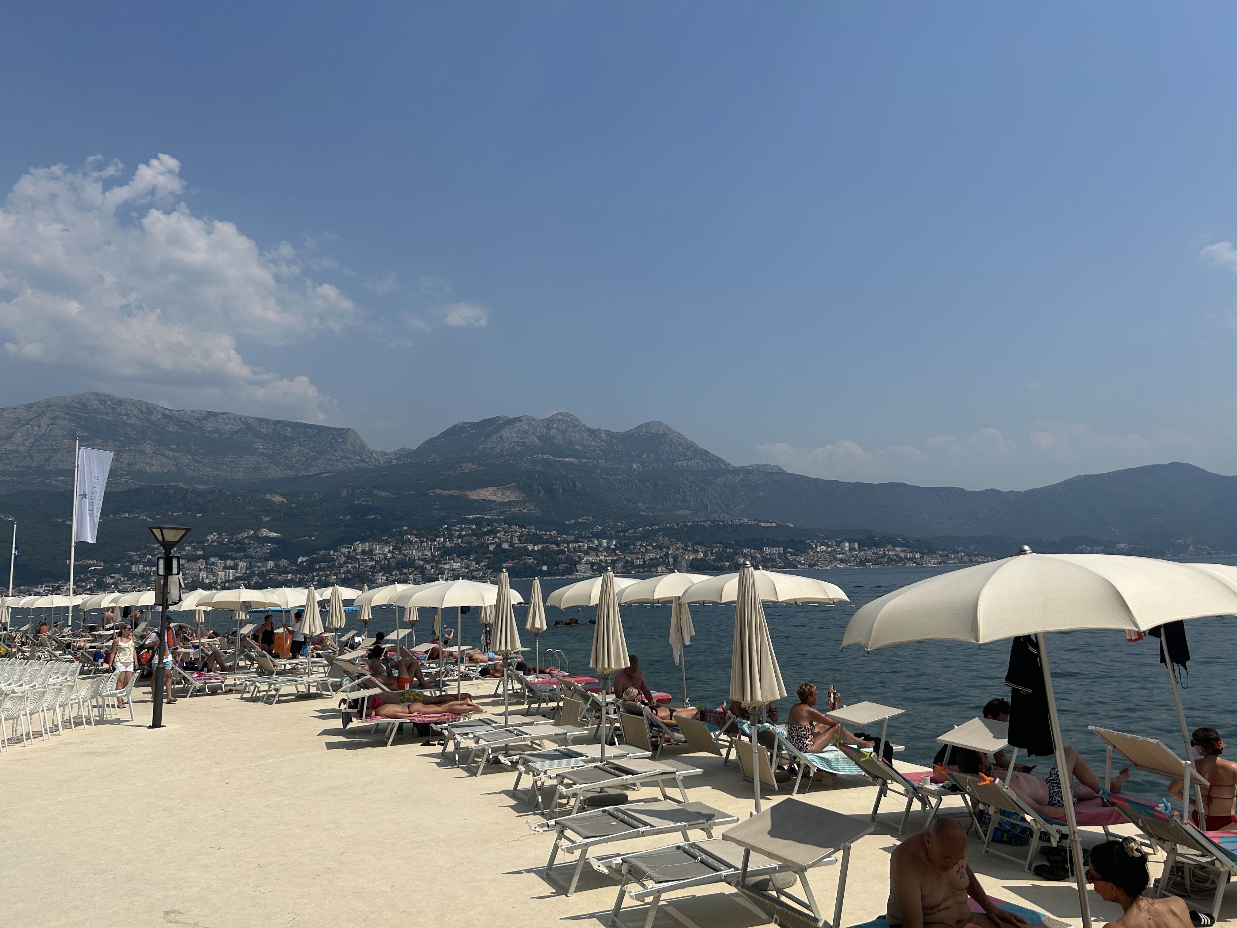 Umbrellas and chairs Iberostar Waves Herceg Novi
