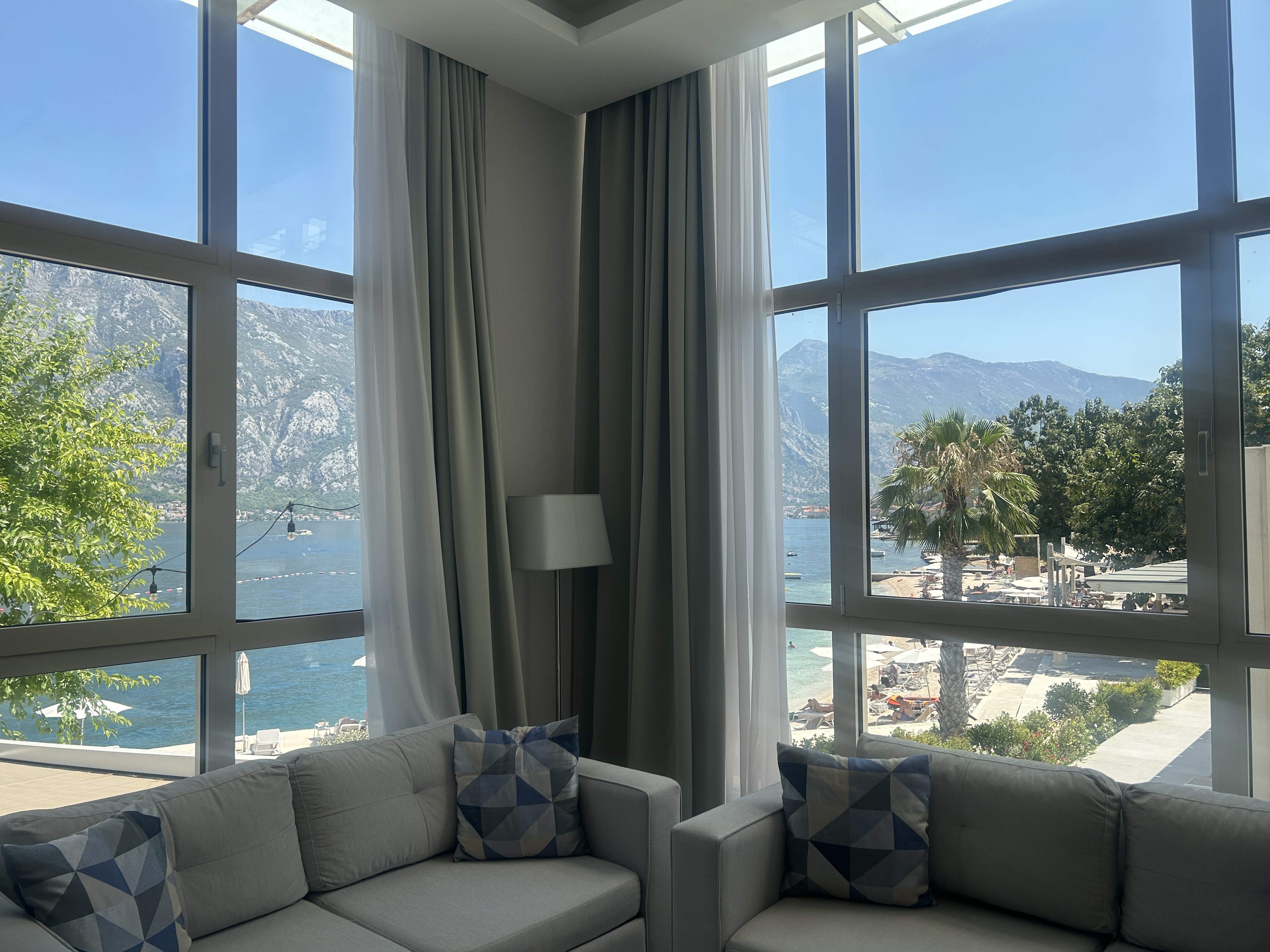 Views from the Hyatt Regency Kotor Bay suite Views from the Hyatt Regency Kotor Bay suite