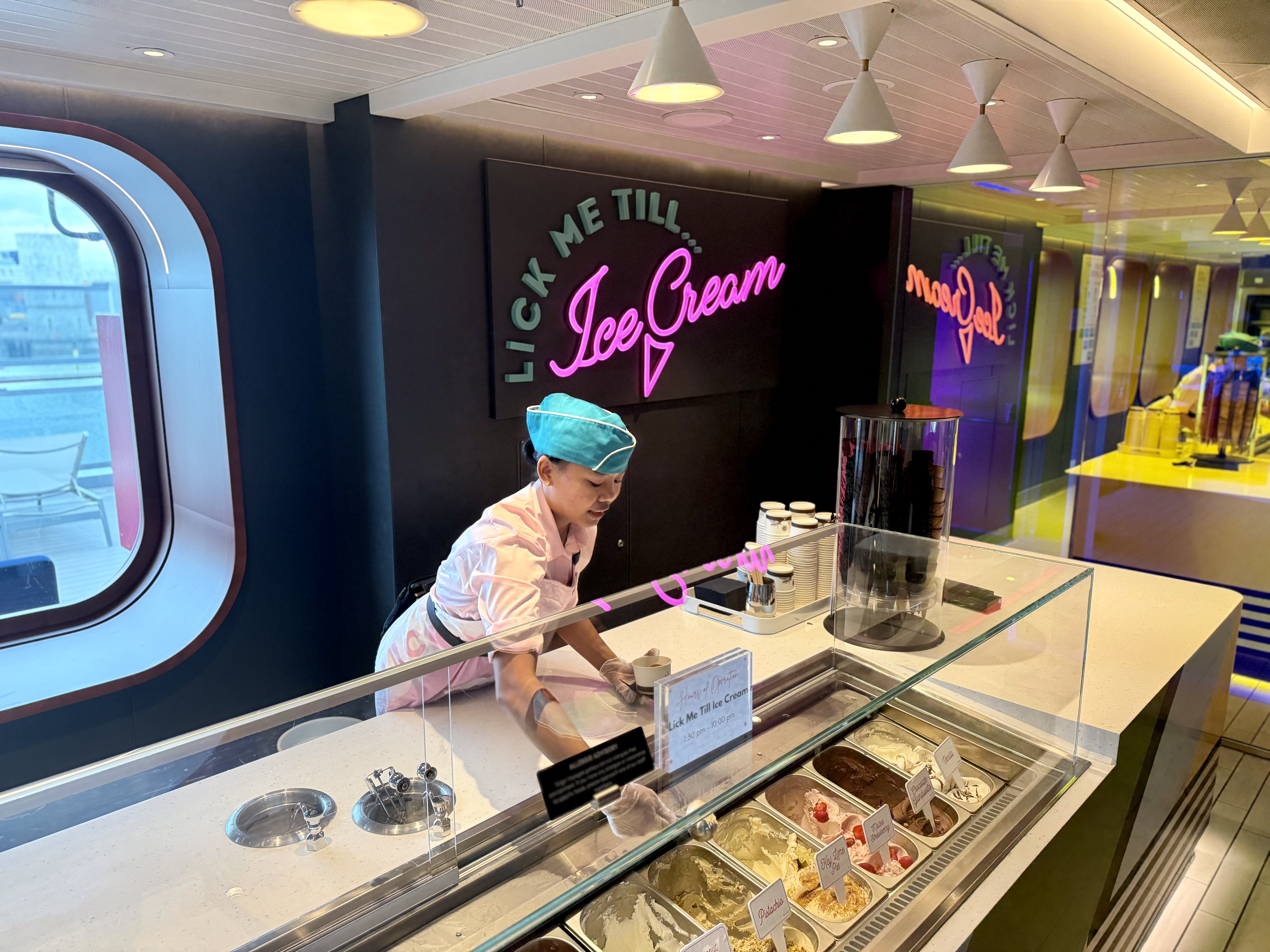Virgin Voyages Brilliant Lady Ice Cream Virgin Voyages Brilliant Lady Ice Cream