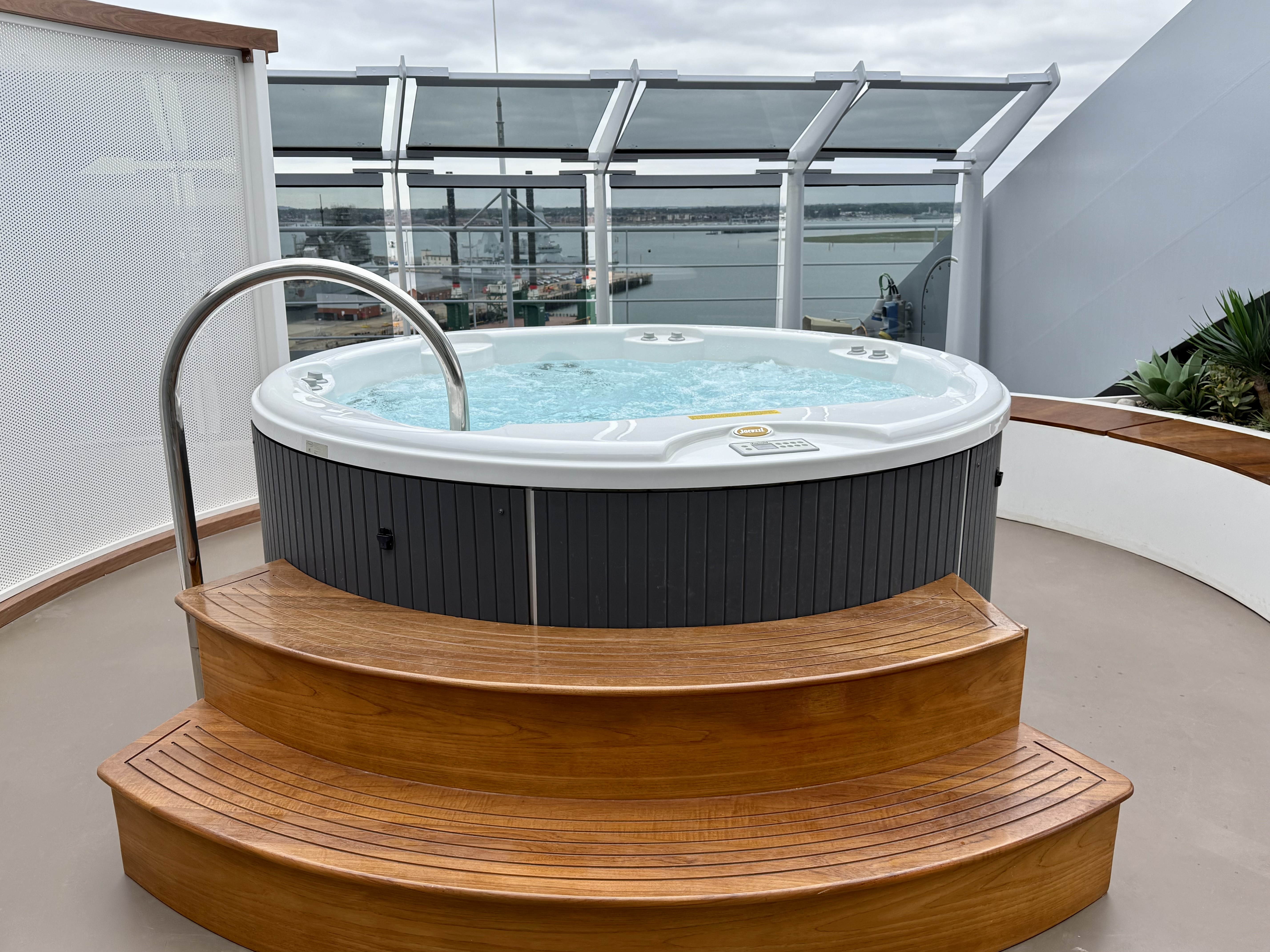 Virgin Voyages Brilliant Lady Massive Suite hot tub Virgin Voyages Brilliant Lady Massive Suite hot tub