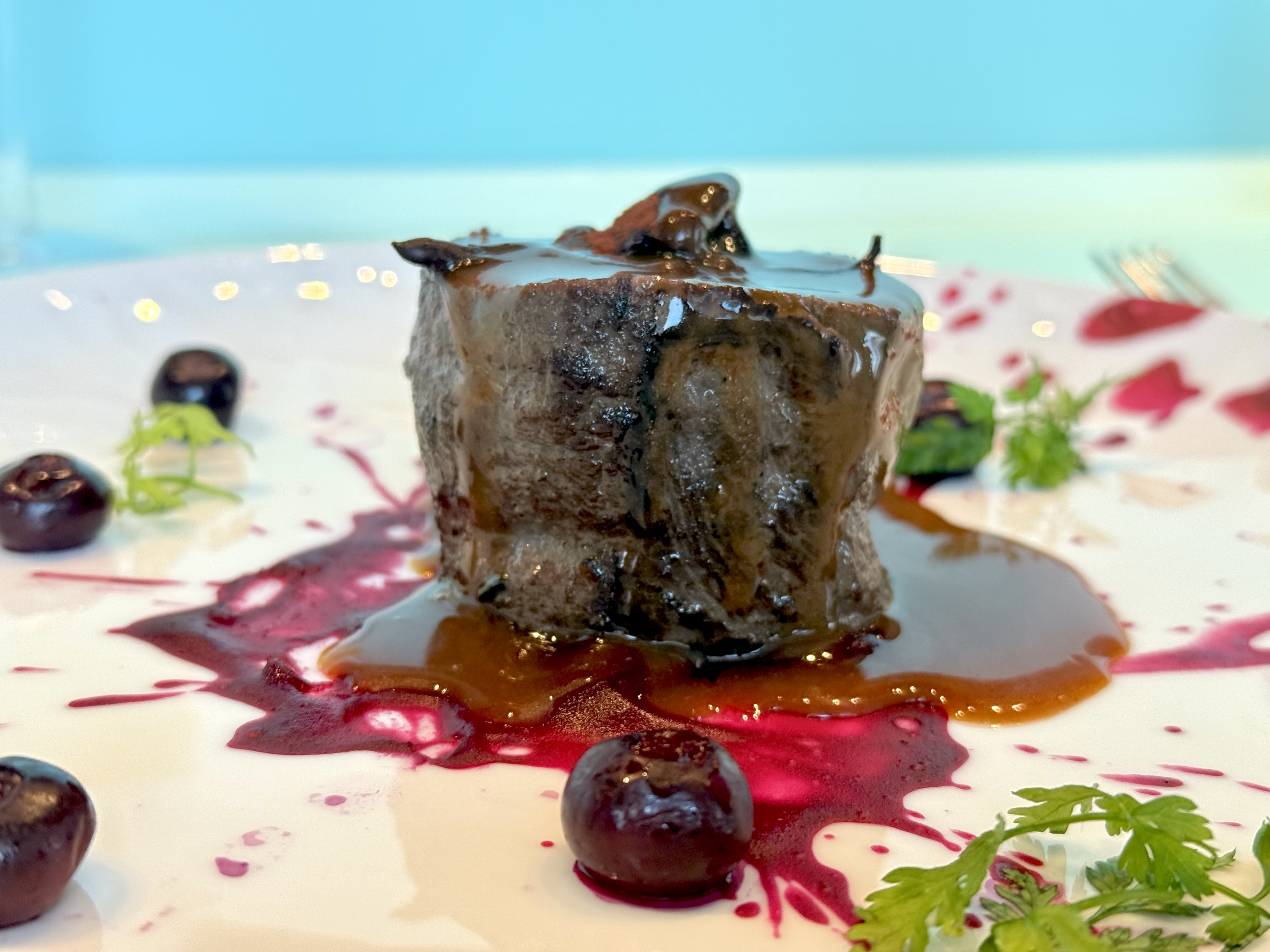 Virgin Voyages Brilliant Lady Test Kitchen veal Virgin Voyages Brilliant Lady Test Kitchen veal