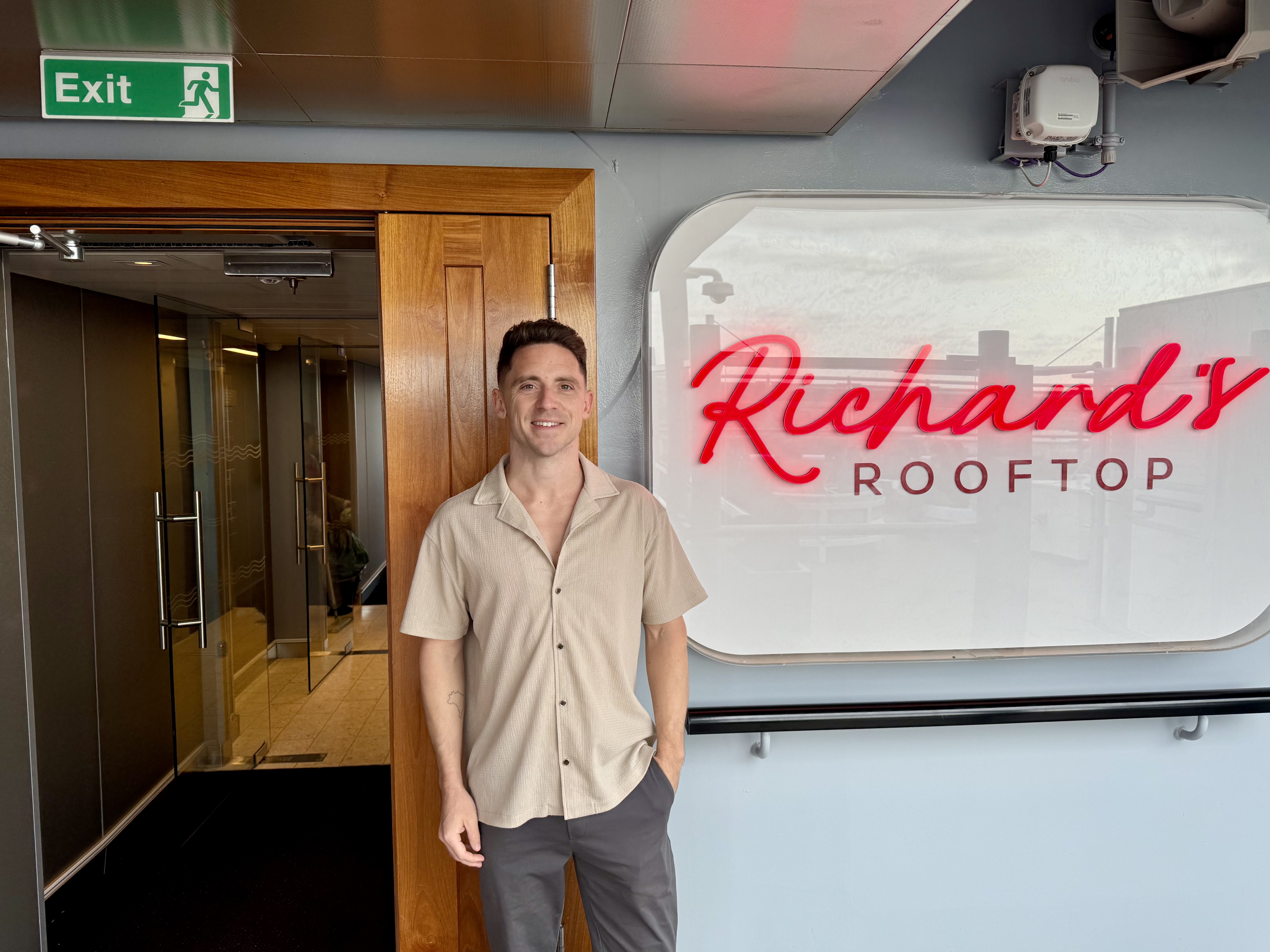 Virgin Voyages Brilliant Lady outside Richards Rooftop Virgin Voyages Brilliant Lady outside Richards Rooftop