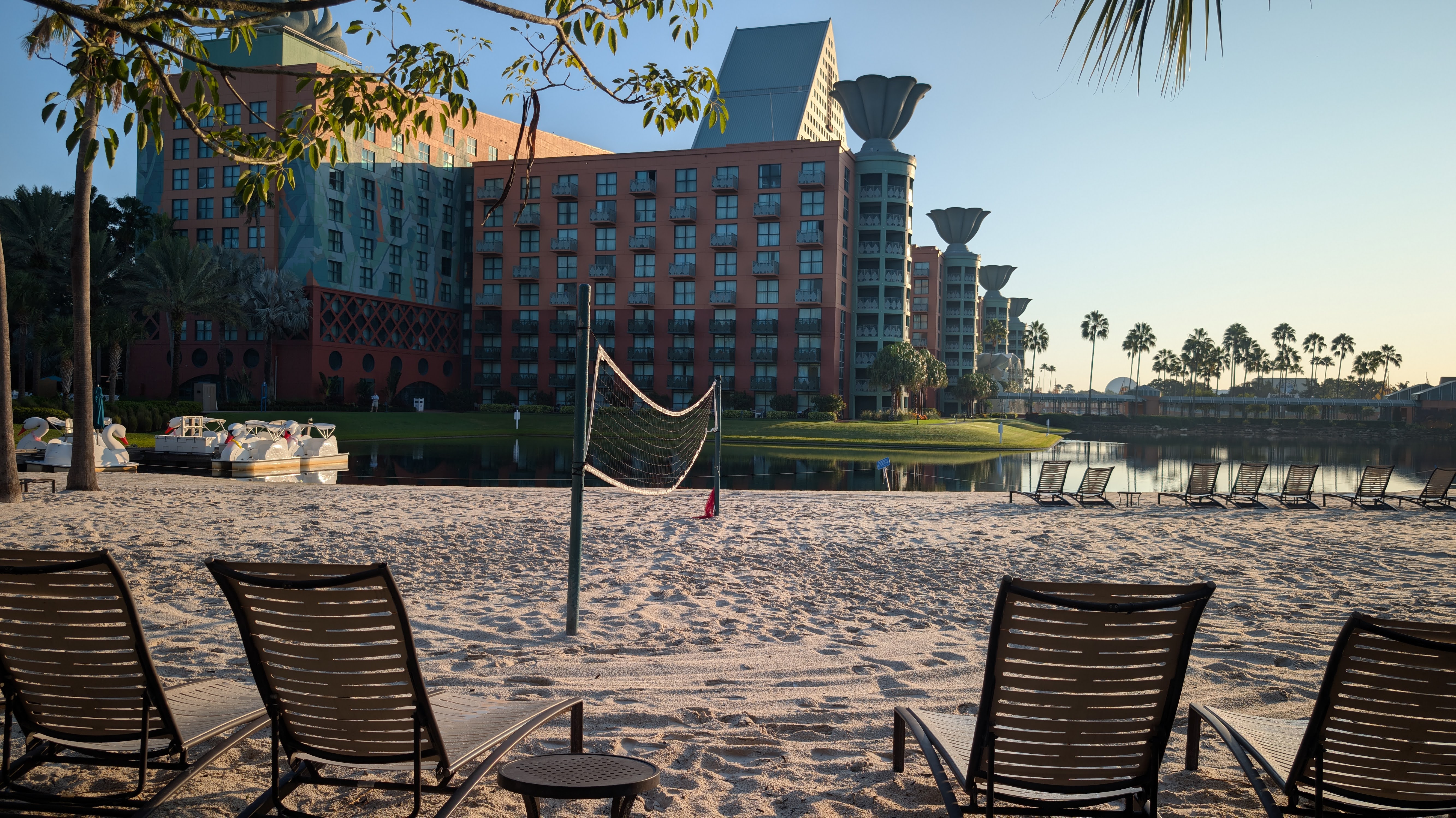 Walt Disney World Dolphin amenities beach and volleyball net Walt Disney World Dolphin amenities beach and volleyball net