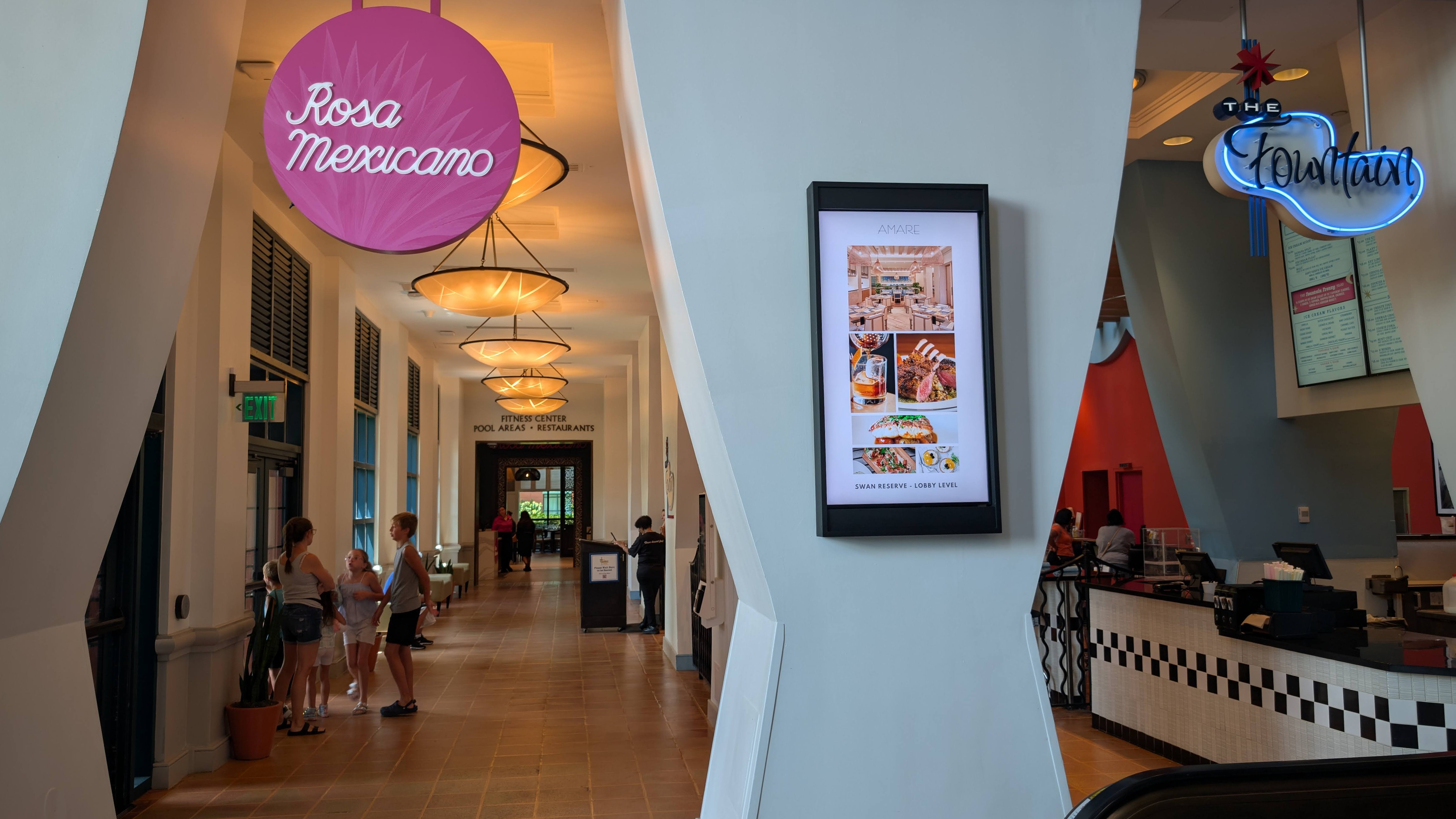 Walt Disney World Dolphin food and beverage hall Walt Disney World Dolphin food and beverage hall