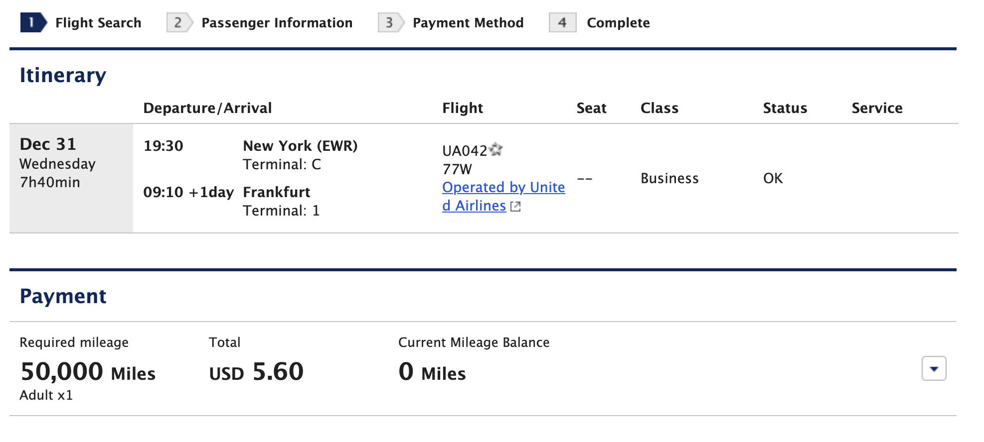 ANA award ticket from EWR to FRA with no fuel surcharges