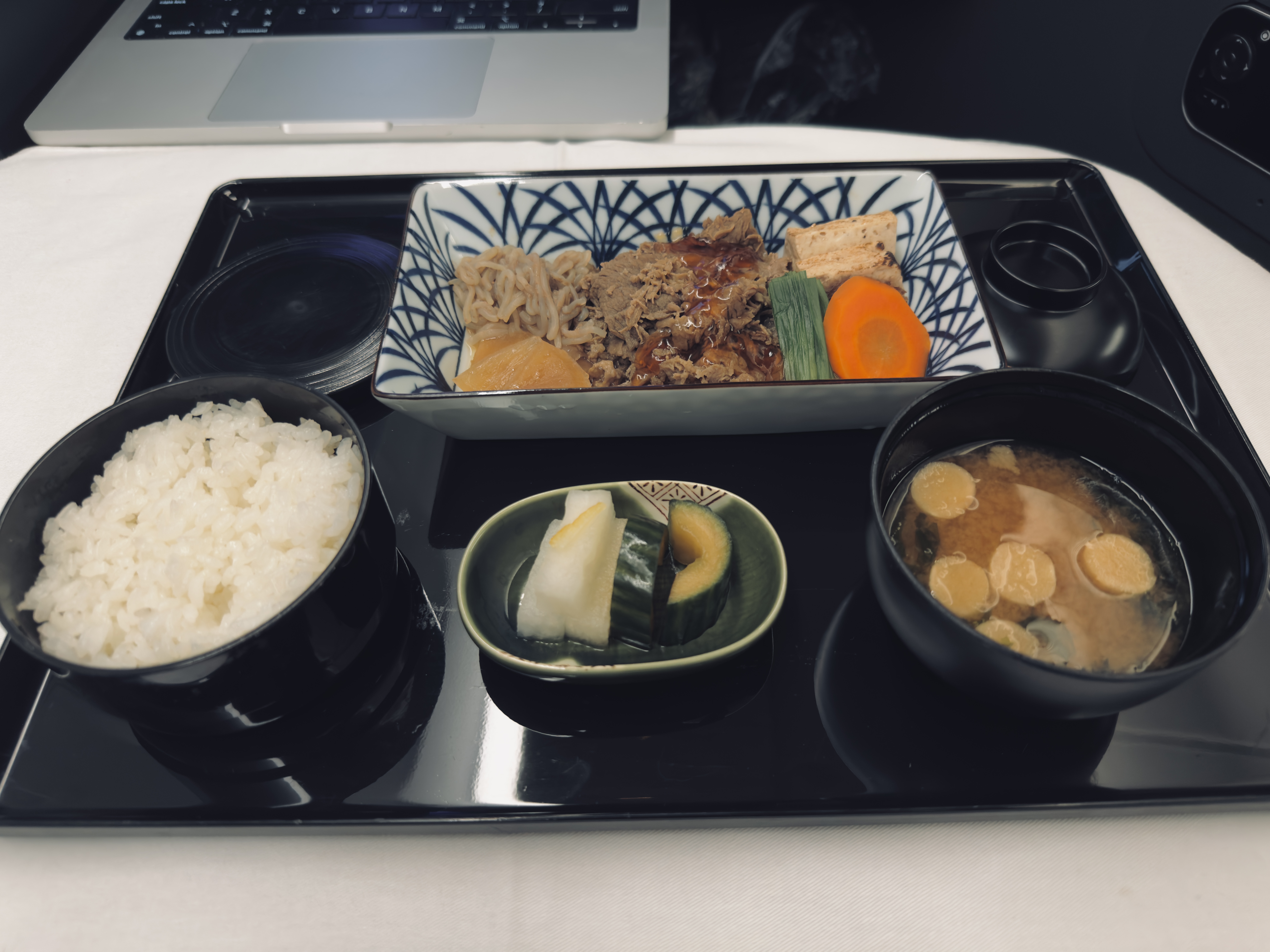 ANA business class meal ANA business class meal