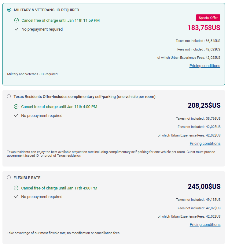 Accor military rate results Accor military rate results