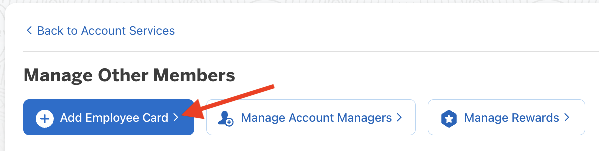 Add authorized user Business Platinum button