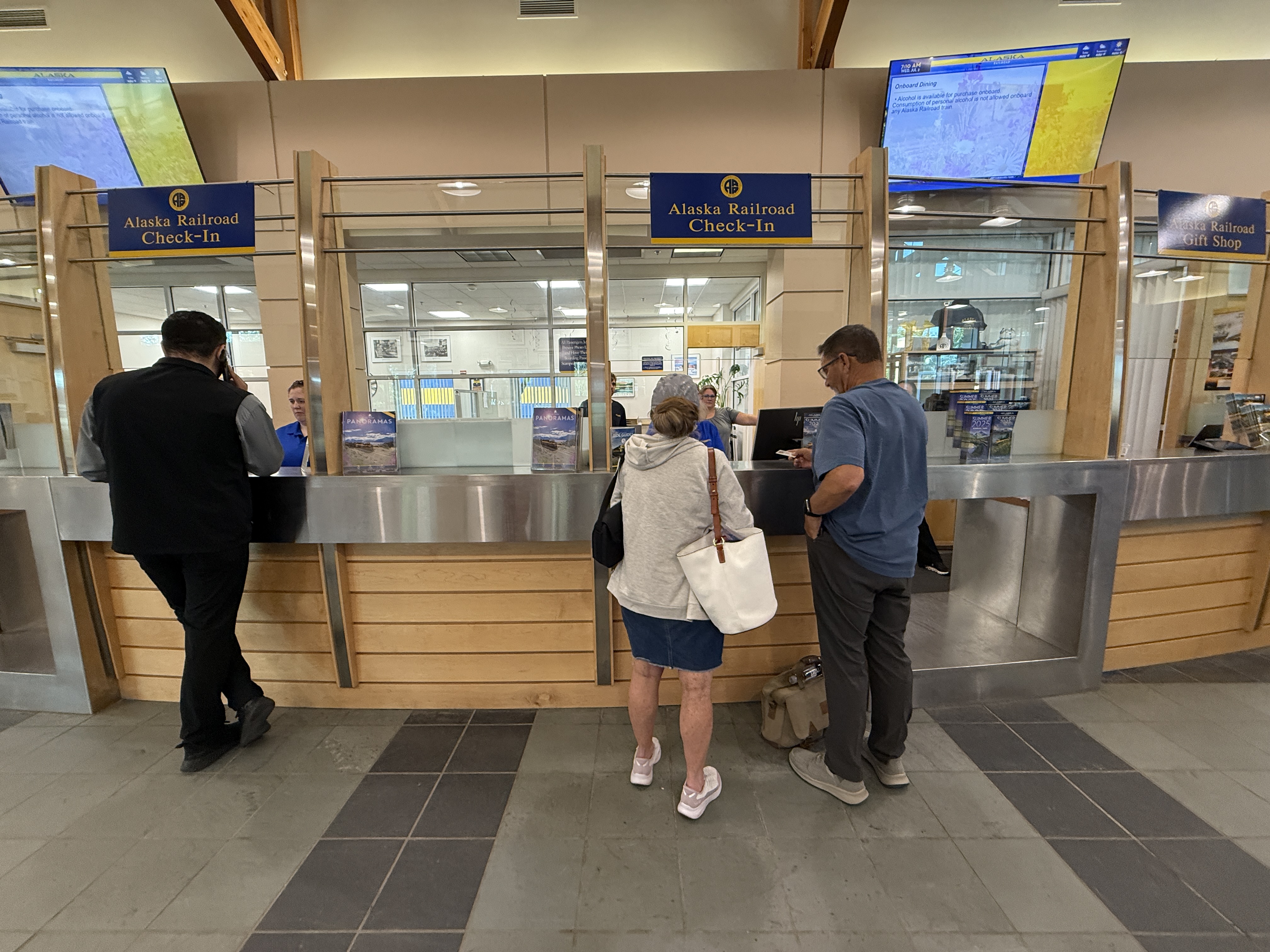 Alaska Railroad Fairbanks Check In