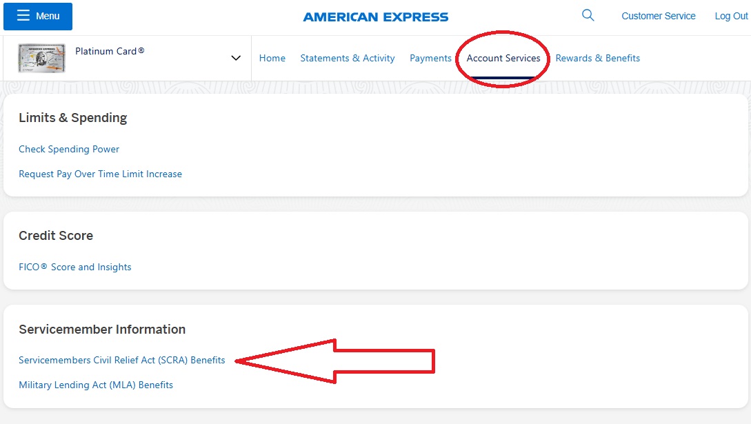 Amex Apply For SCRA