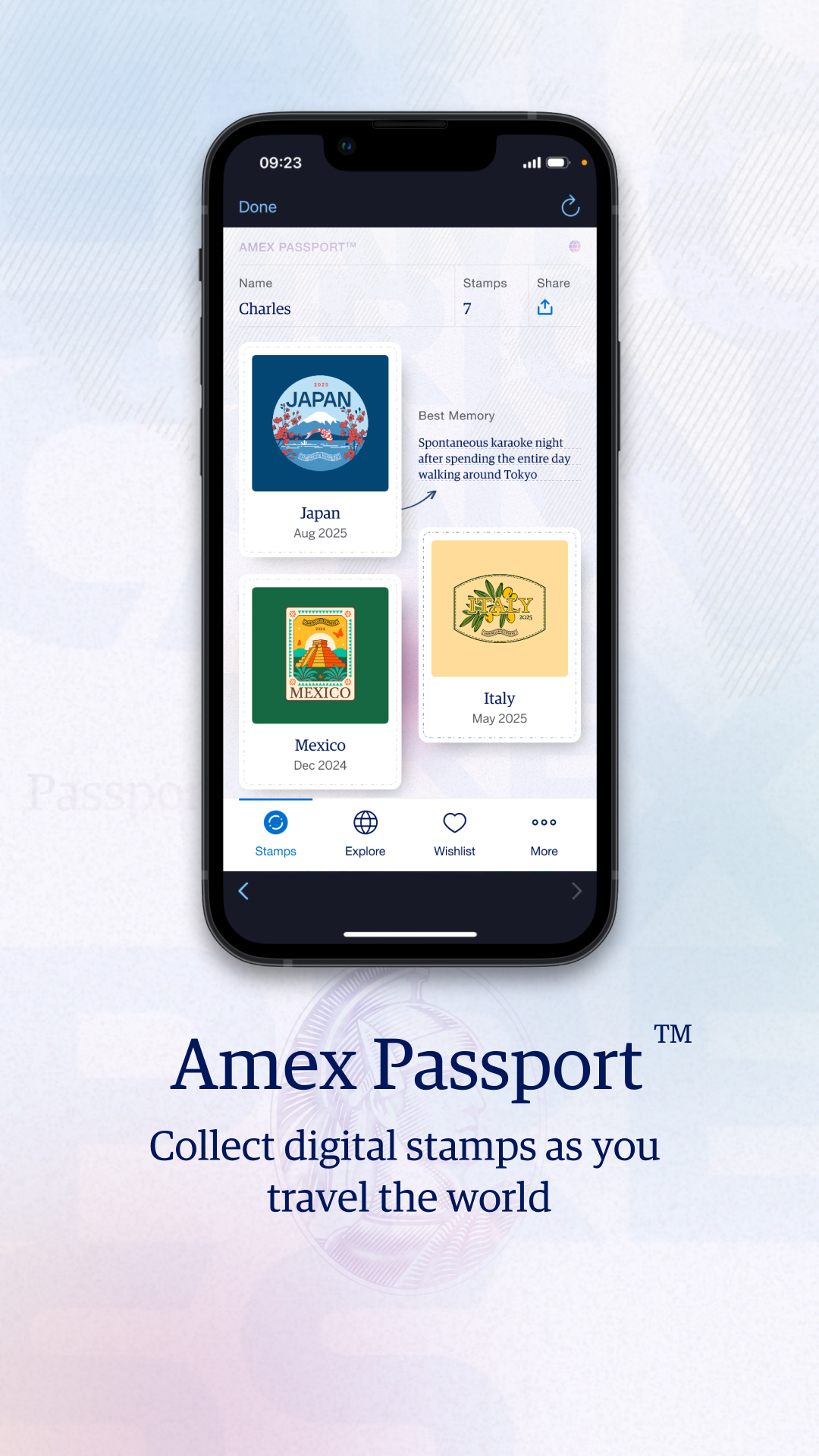 Amex Passport Digital Stamps Amex Passport Digital Stamps