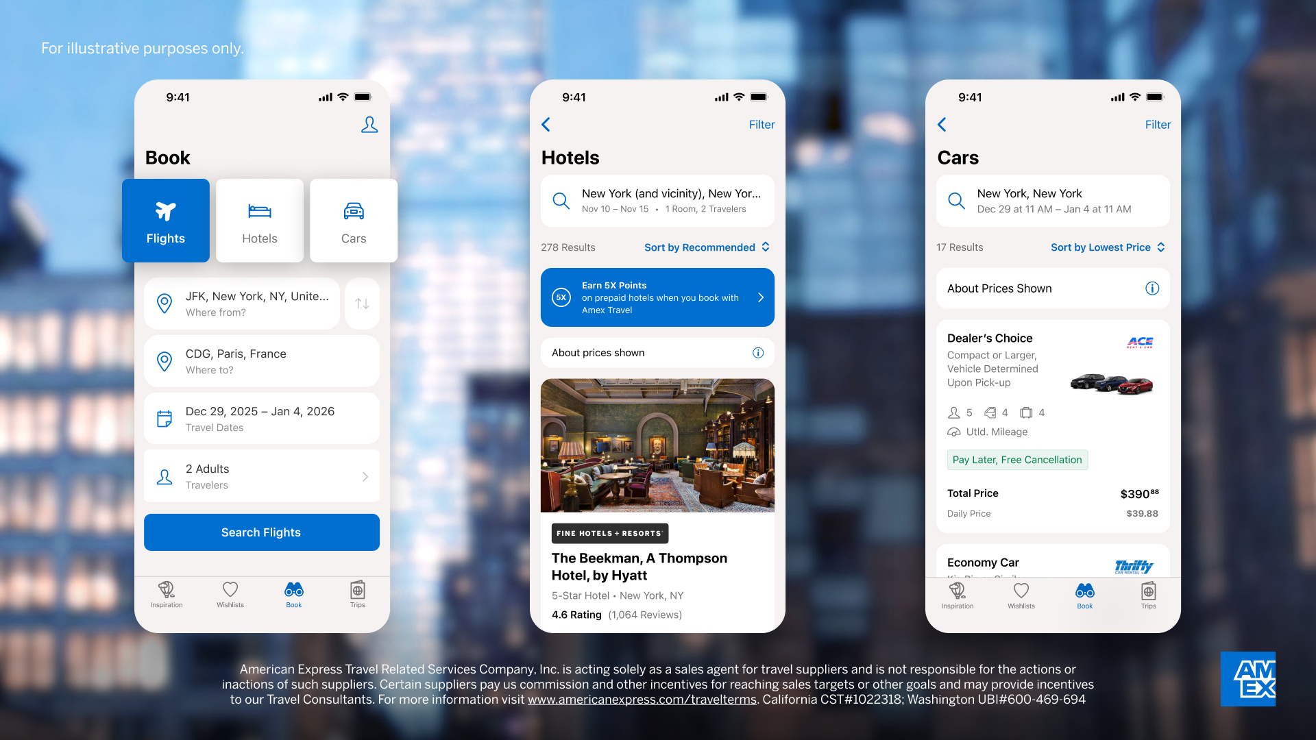 Amex Travel App