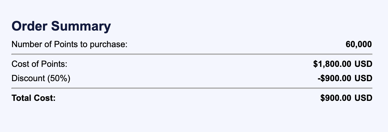 Buy Southwest points pricing September 2025 Buy Southwest points pricing September 2025