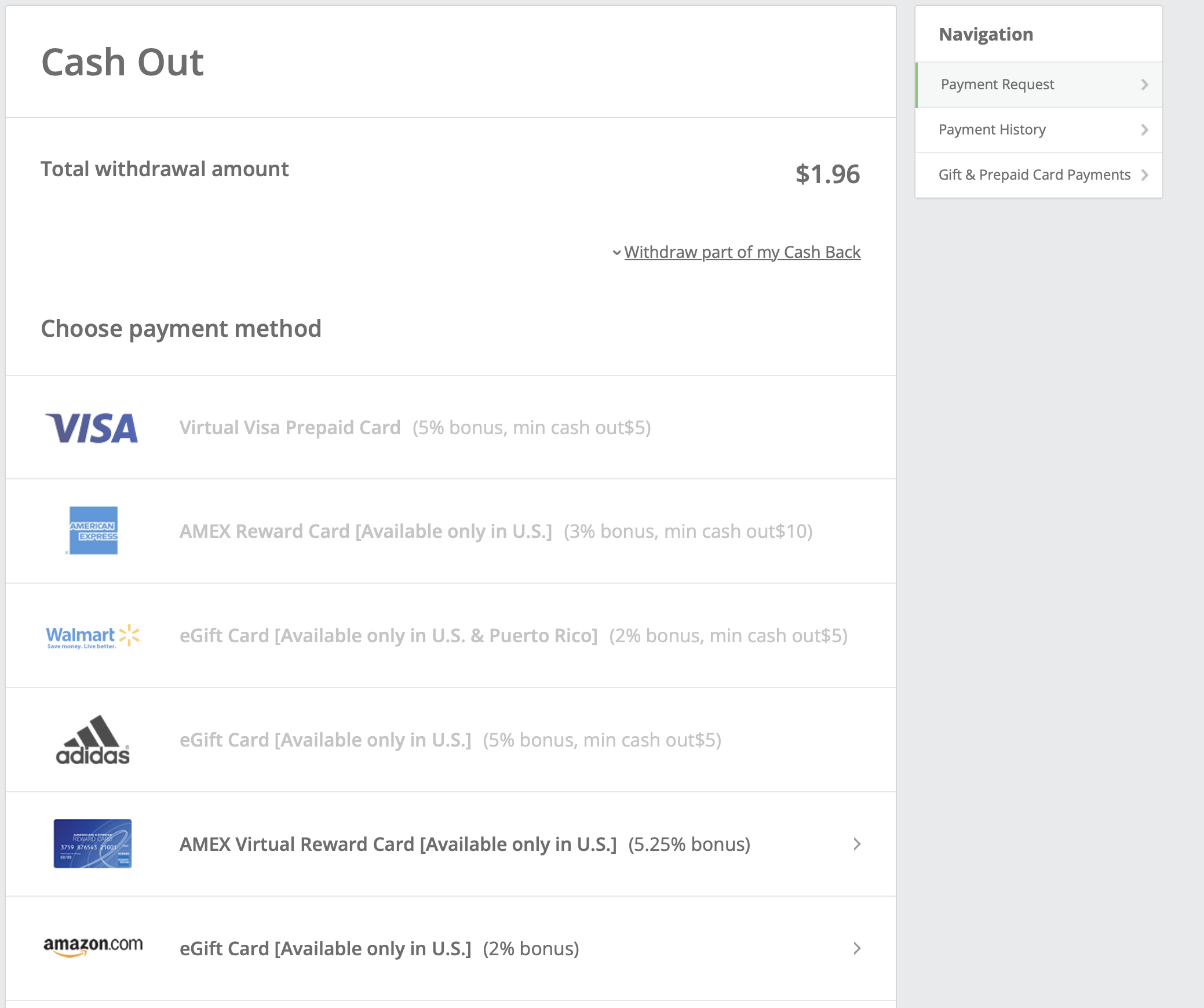 Cashing Out With TopCashBack TopCashBack Payment Options