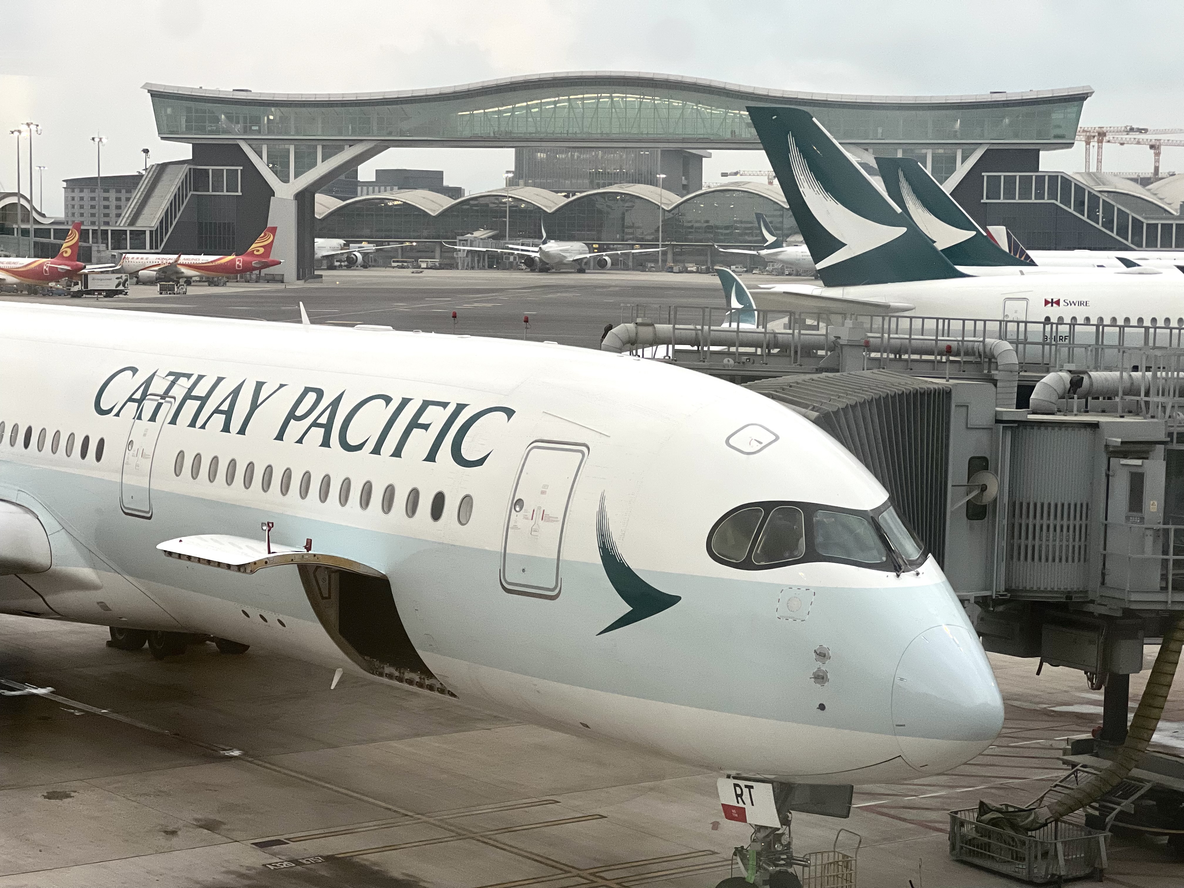 Cathay Pacific Airbus A350 at Hong Kong HKG