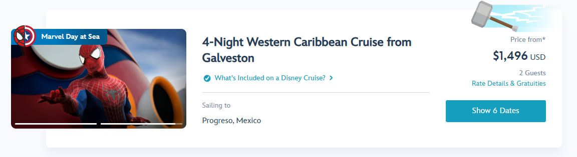 Disney Cruise Marvel Day at Sea pricing regular Disney Cruise Marvel Day at Sea pricing regular