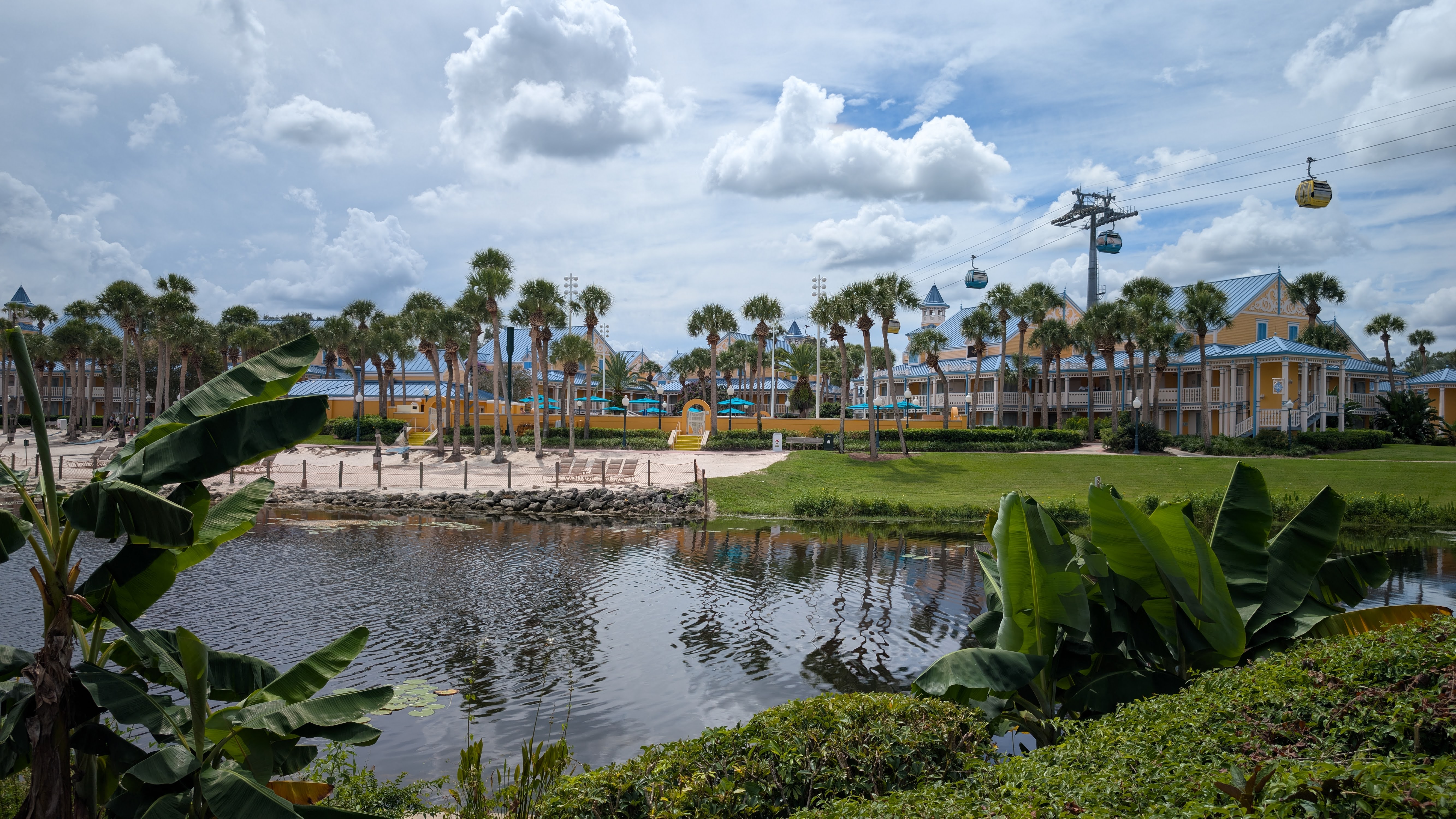 Disney’s Caribbean Beach Resort beach view Disney's Caribbean Beach Resort beach view