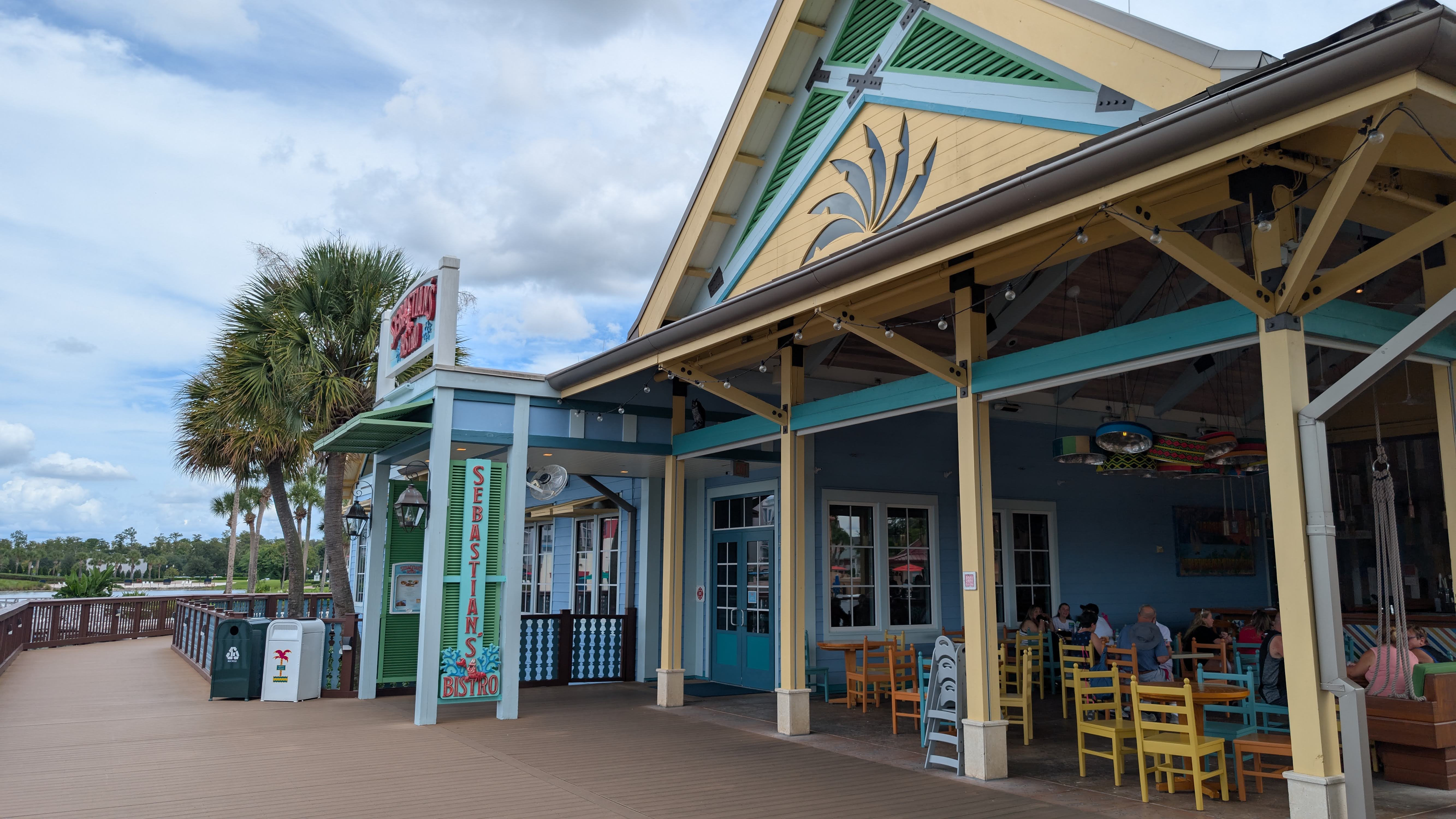 Disney’s Caribbean Beach Resort dining Sebastian’s Bistro Disney's Caribbean Beach Resort dining Sebastian's Bistro