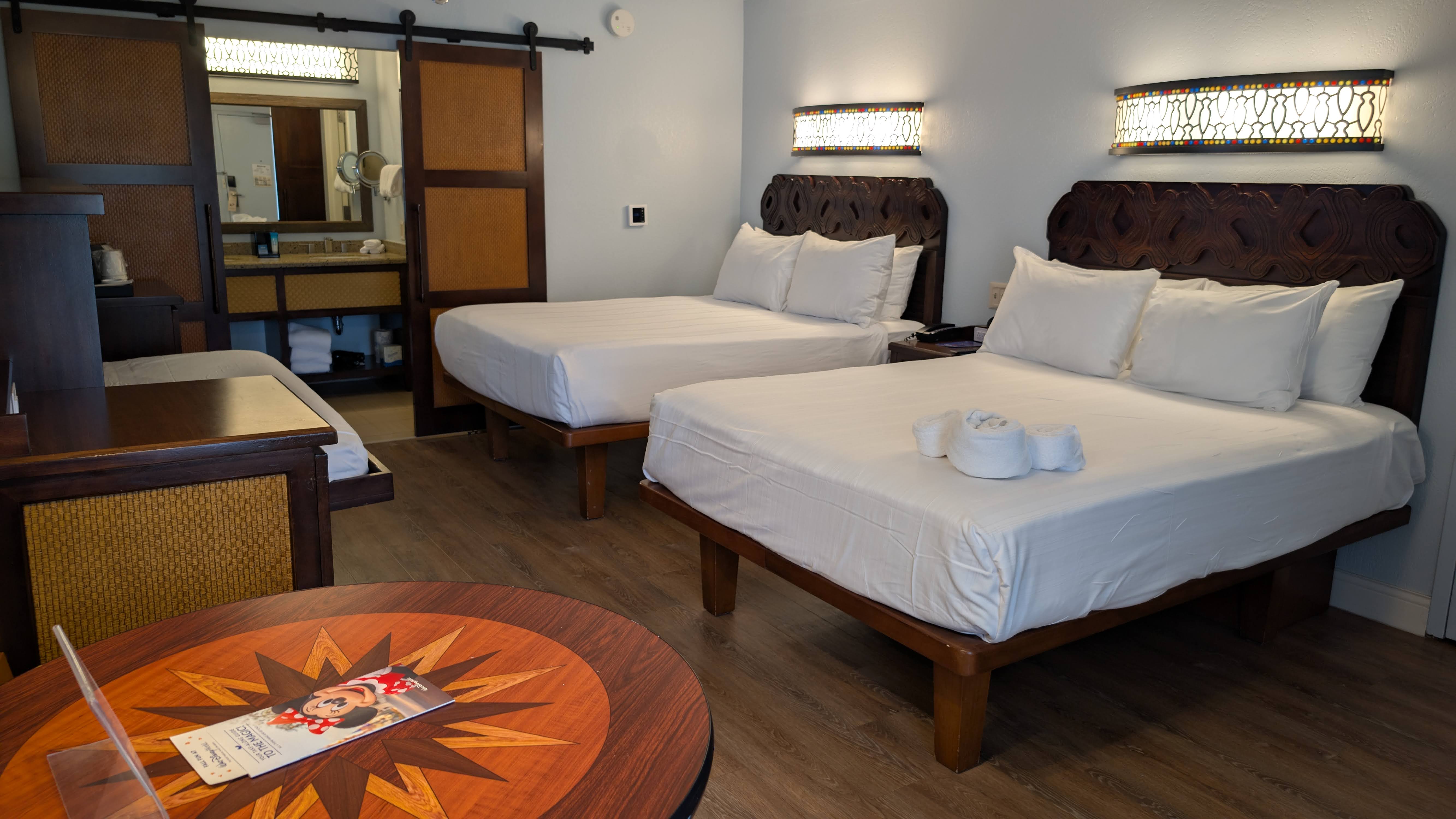 Disney’s Caribbean Beach Resort guest room Disney's Caribbean Beach Resort guest room