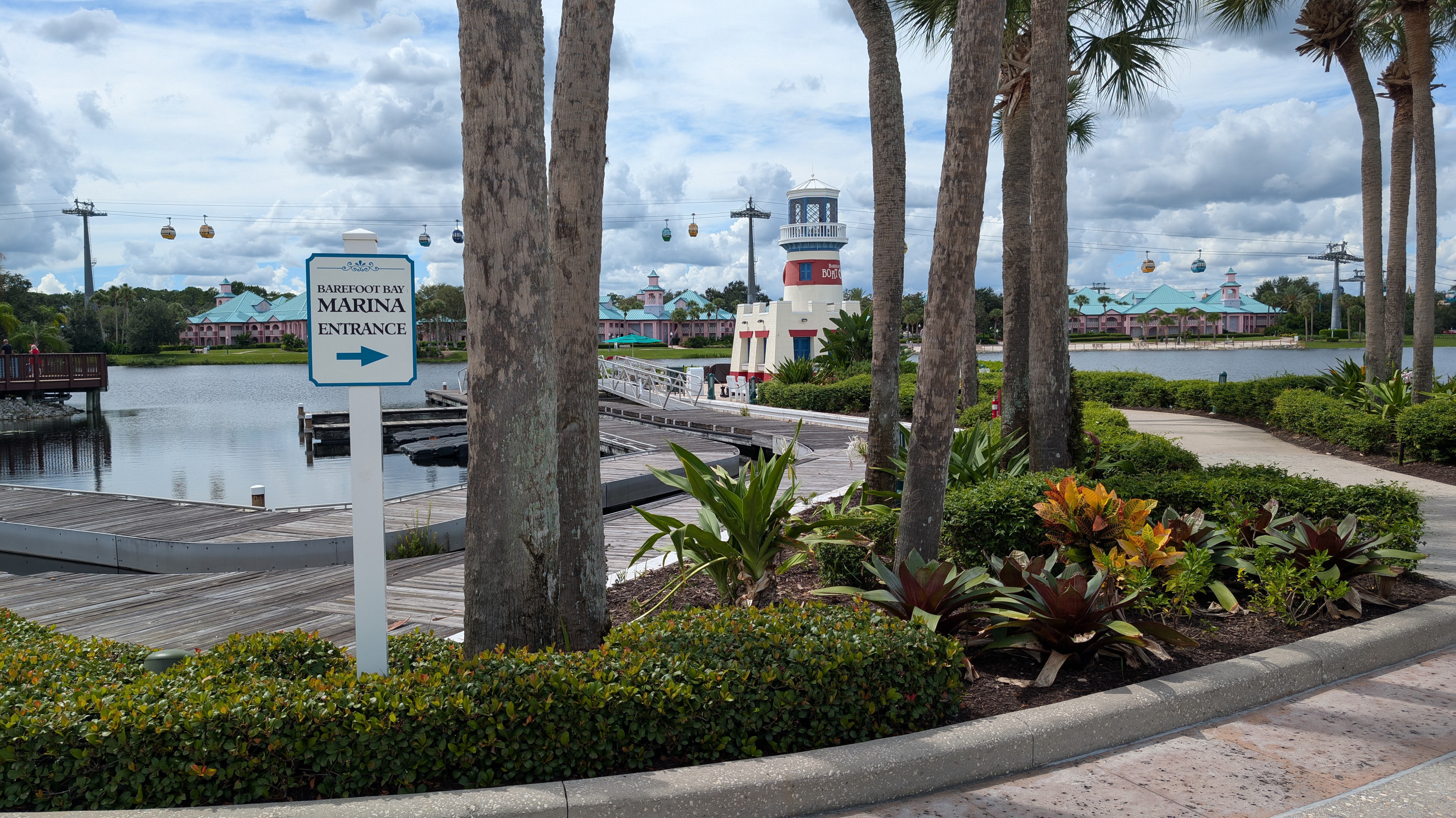Disney’s Caribbean Beach Resort marina Disney's Caribbean Beach Resort marina