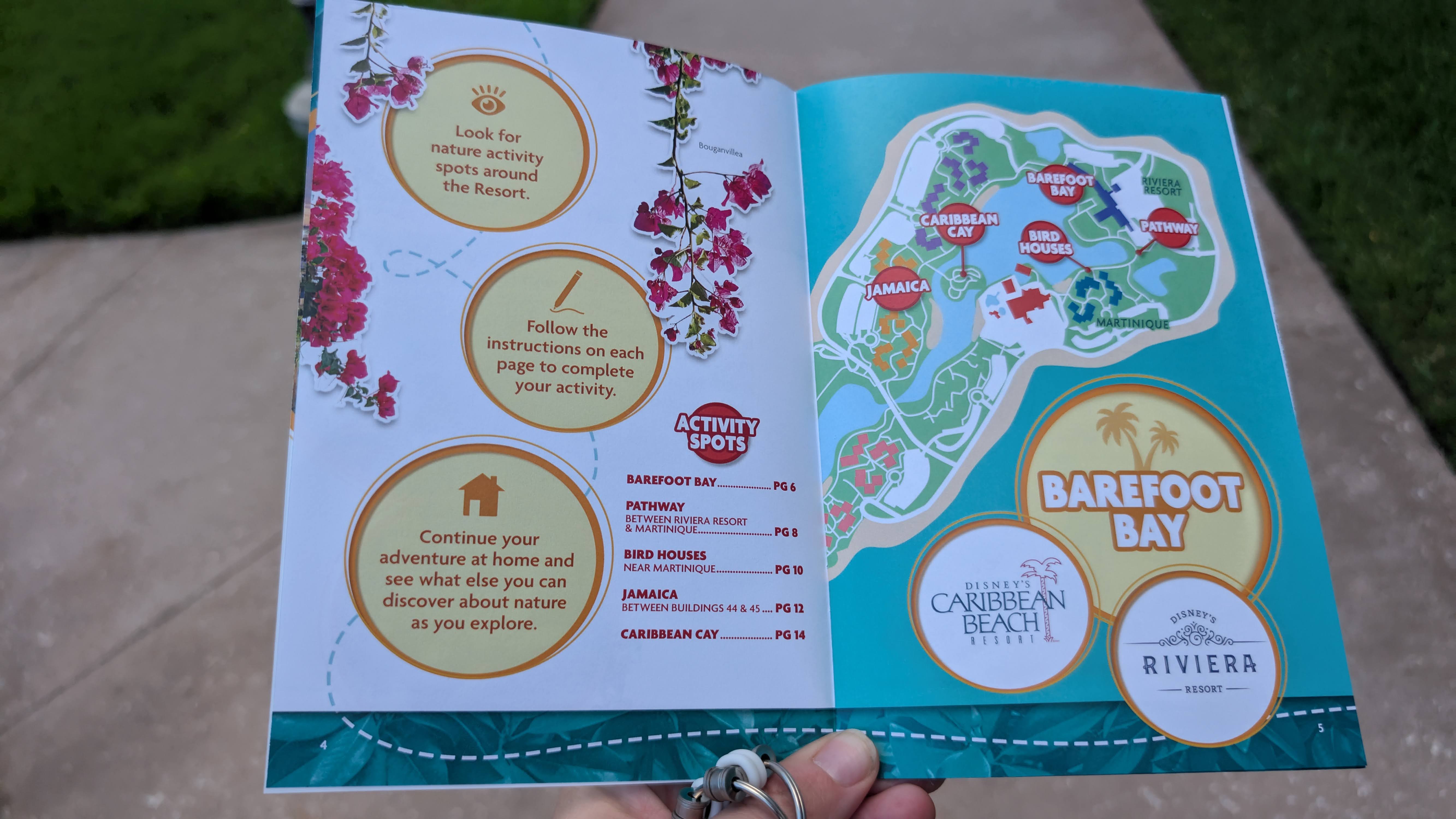 Disney’s Caribbean Beach Resort nature walk activity Disney's Caribbean Beach Resort nature walk activity