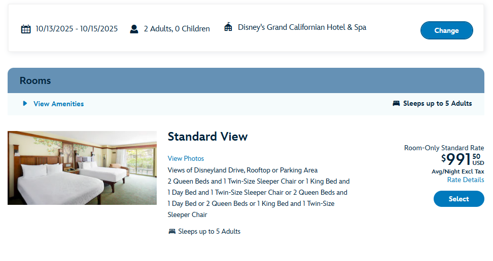 Disneys Grand Californian Resort Spa rate Disneys Grand Californian Resort Spa rate