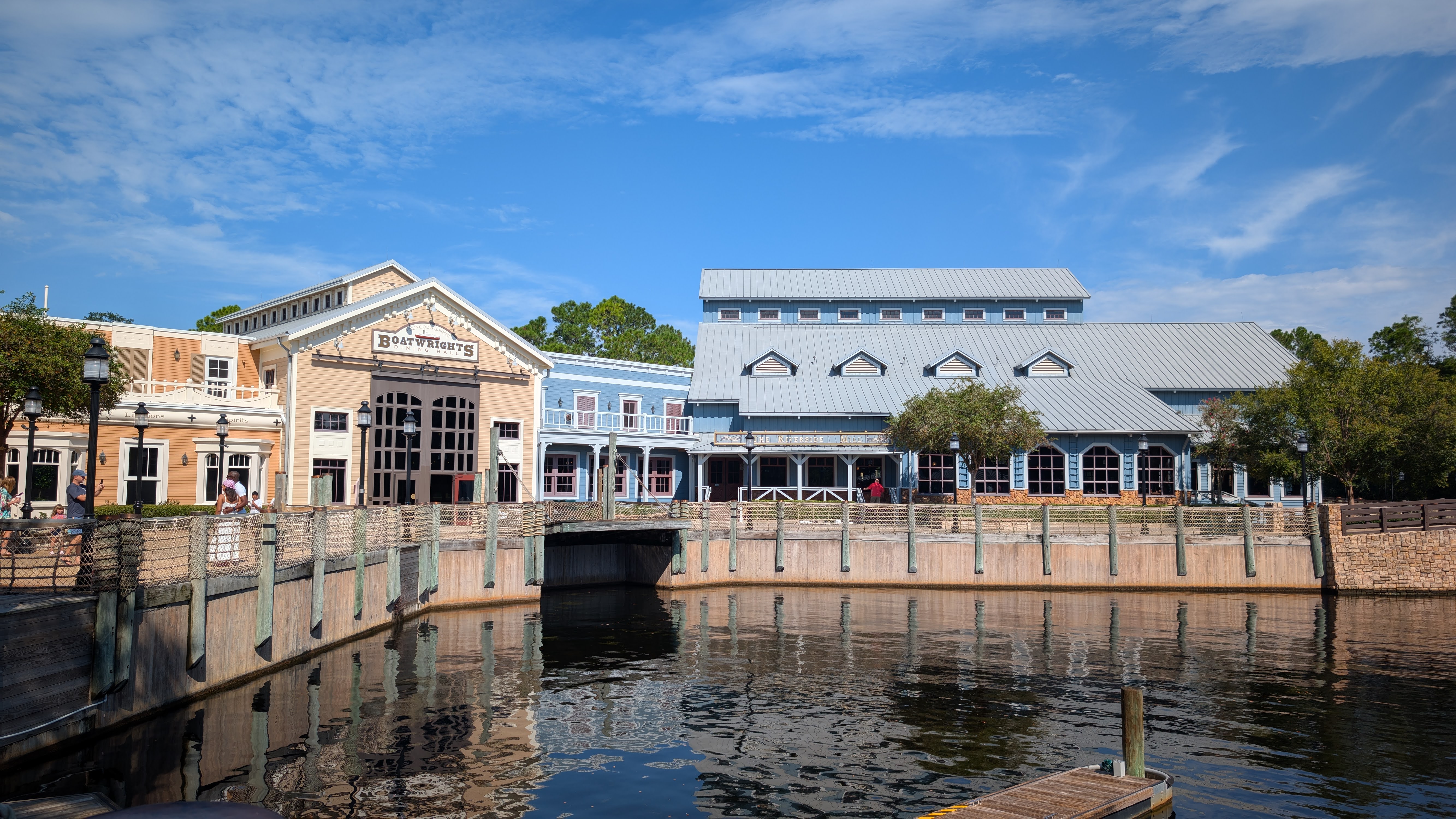 Disney’s Port Orleans Resort Riverside Boatwright’s Dining Hall and Riverside Mill Food Court Disney's Port Orleans Resort Riverside Boatwright's Dining Hall and Riverside Mill Food Court