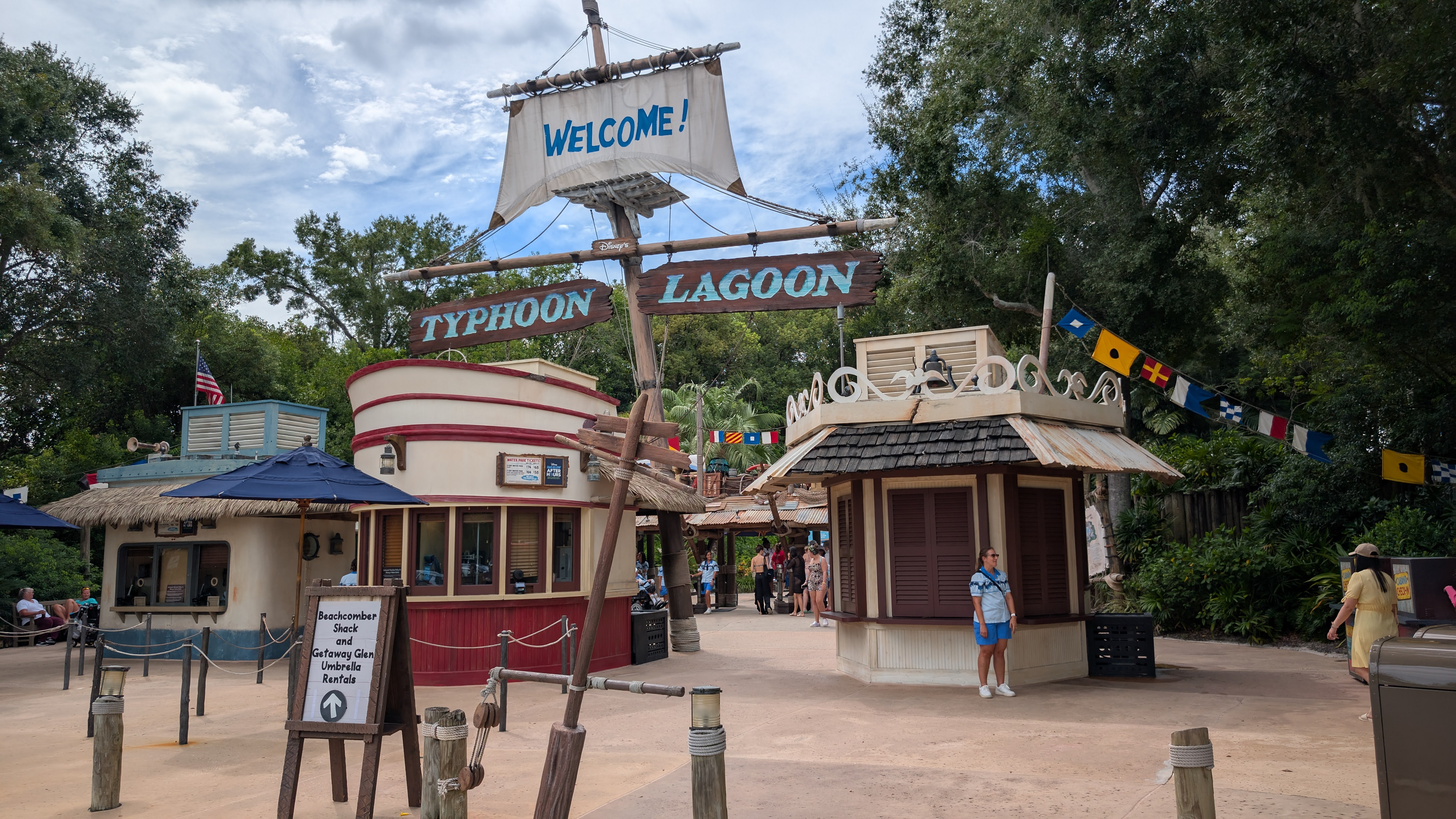 Disney’s Typhoon Lagoon entrance Disney's Typhoon Lagoon entrance