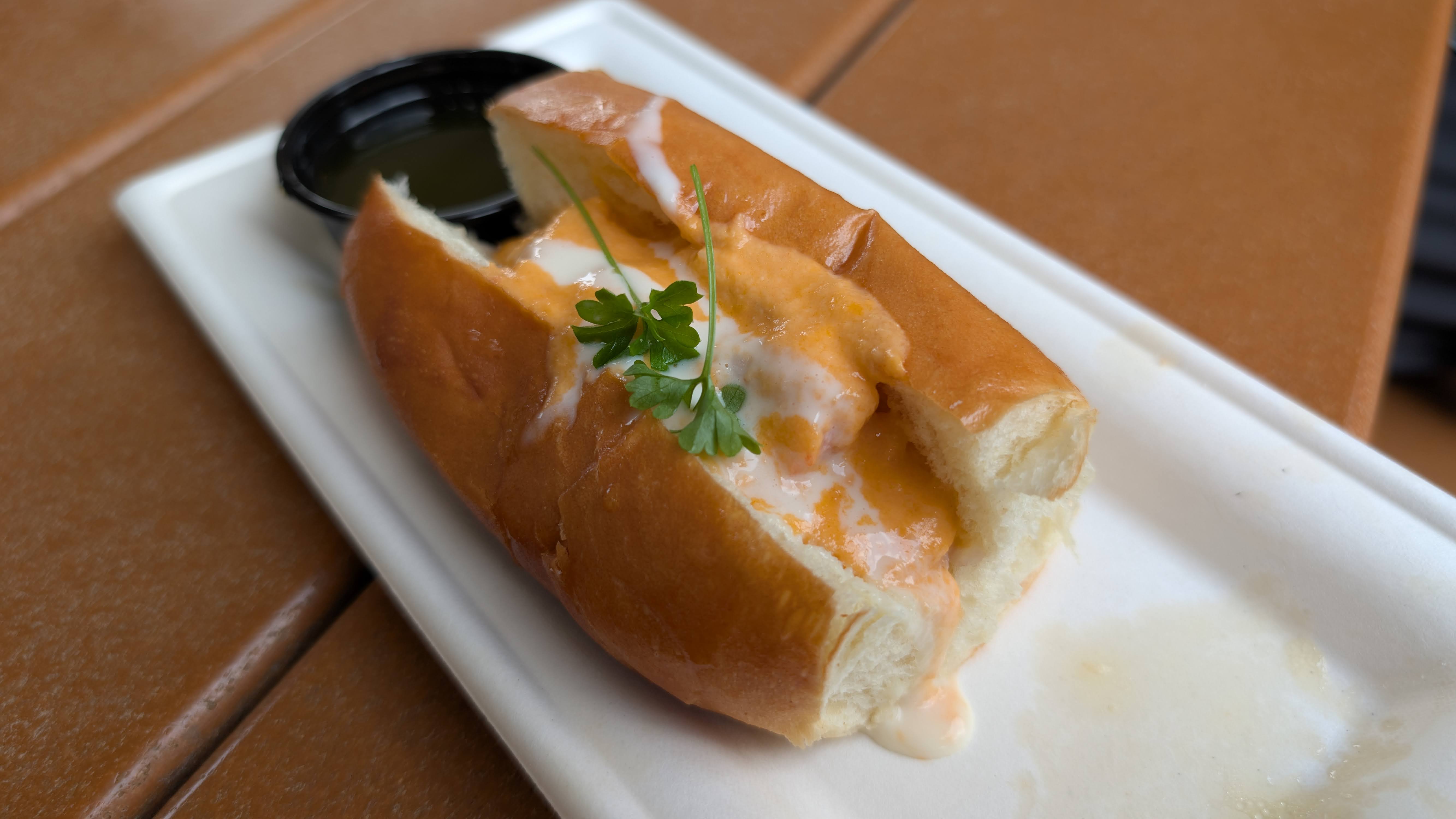 EPCOT Food & Wine Festival 2025 Flavors of America Gulf Coast style seafood roll EPCOT Food & Wine Festival 2025 Flavors of America Gulf Coast style seafood roll