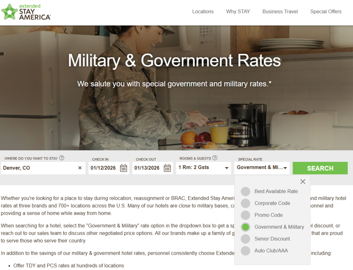 Extended Stay America military discount Extended Stay America military discount search