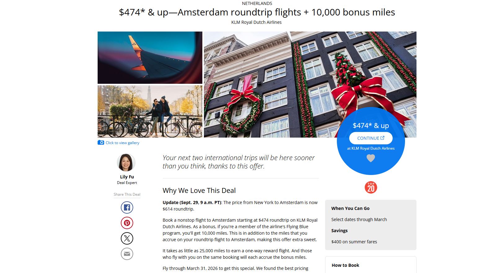 Flights to Amsterdam on KLM Travelzoo Flights to Amsterdam on KLM Travelzoo