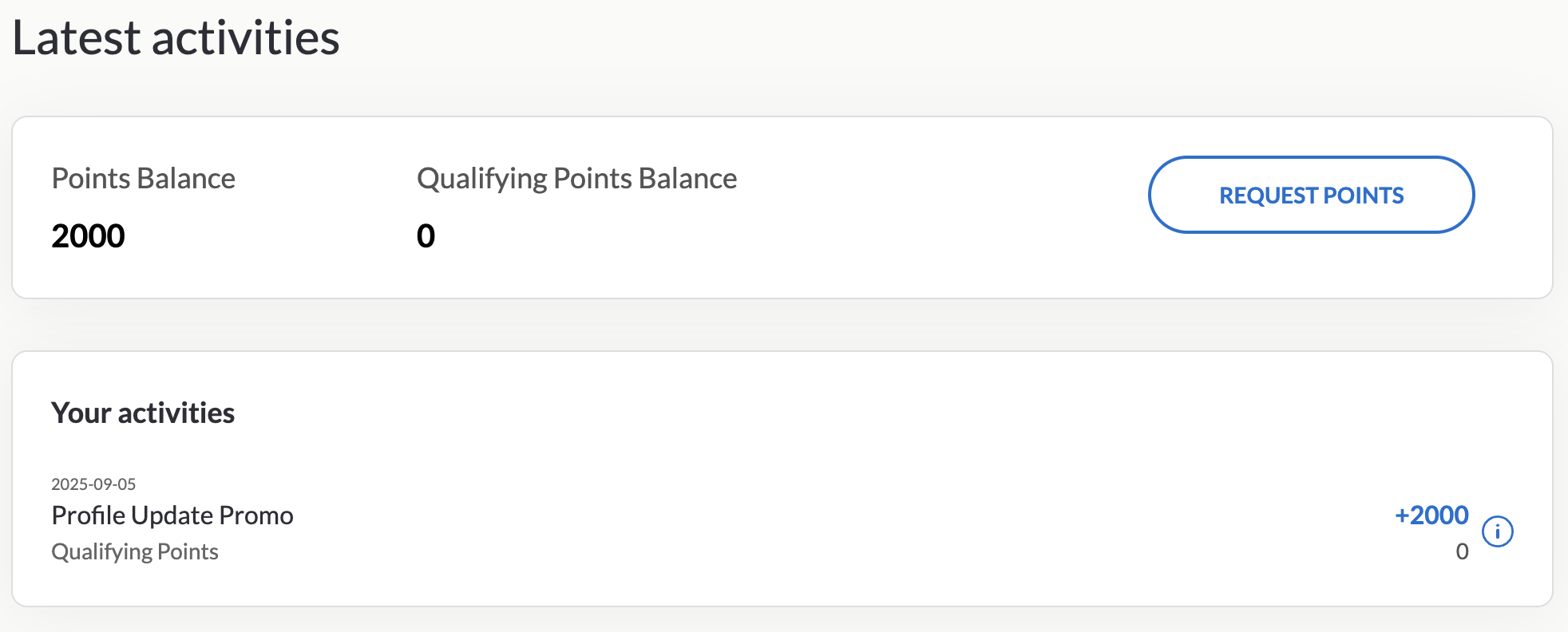 ITA profile update bonus activity September 2025