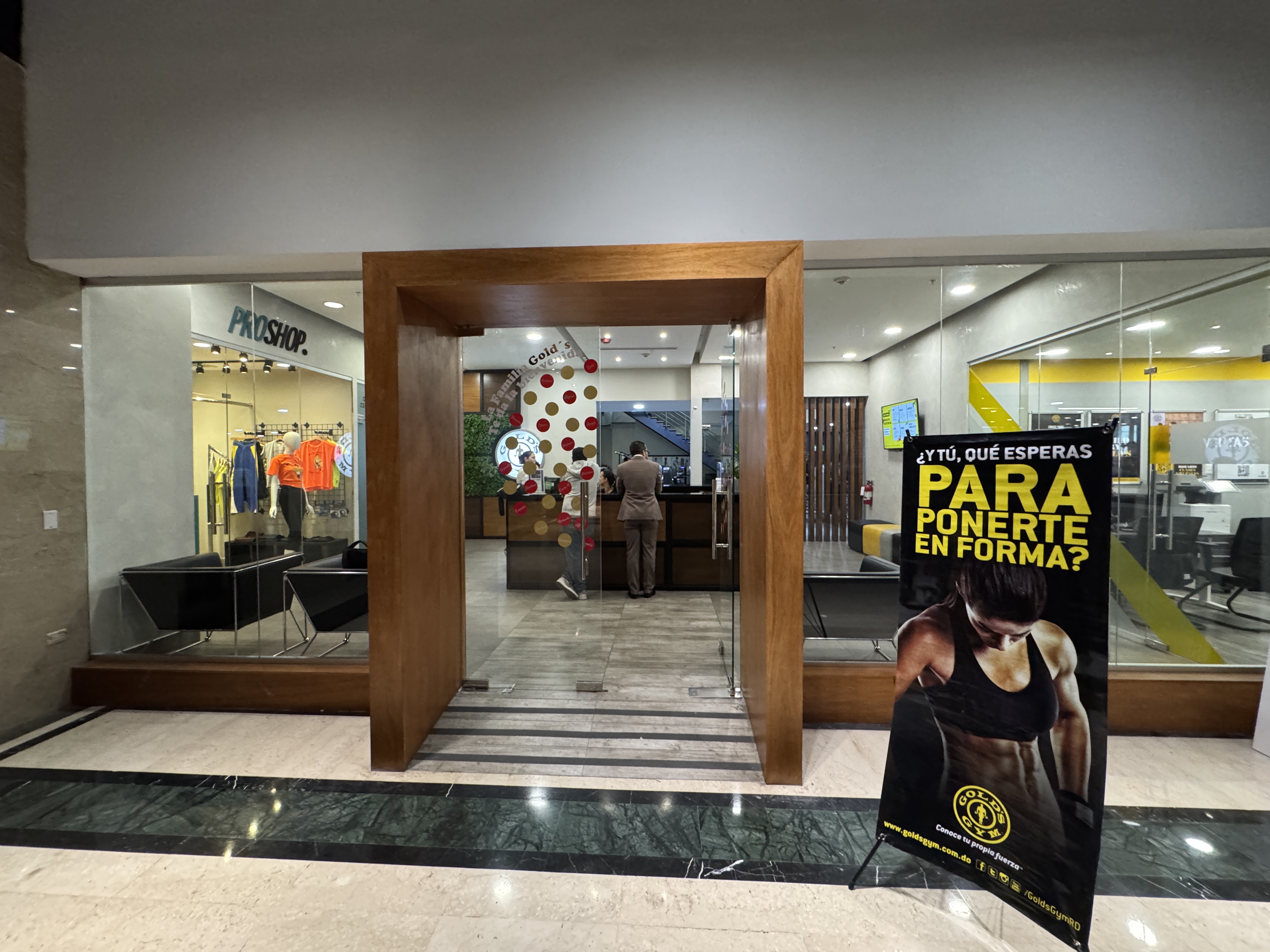 JW Marriott Santo Domingo Golds Gym Entrance