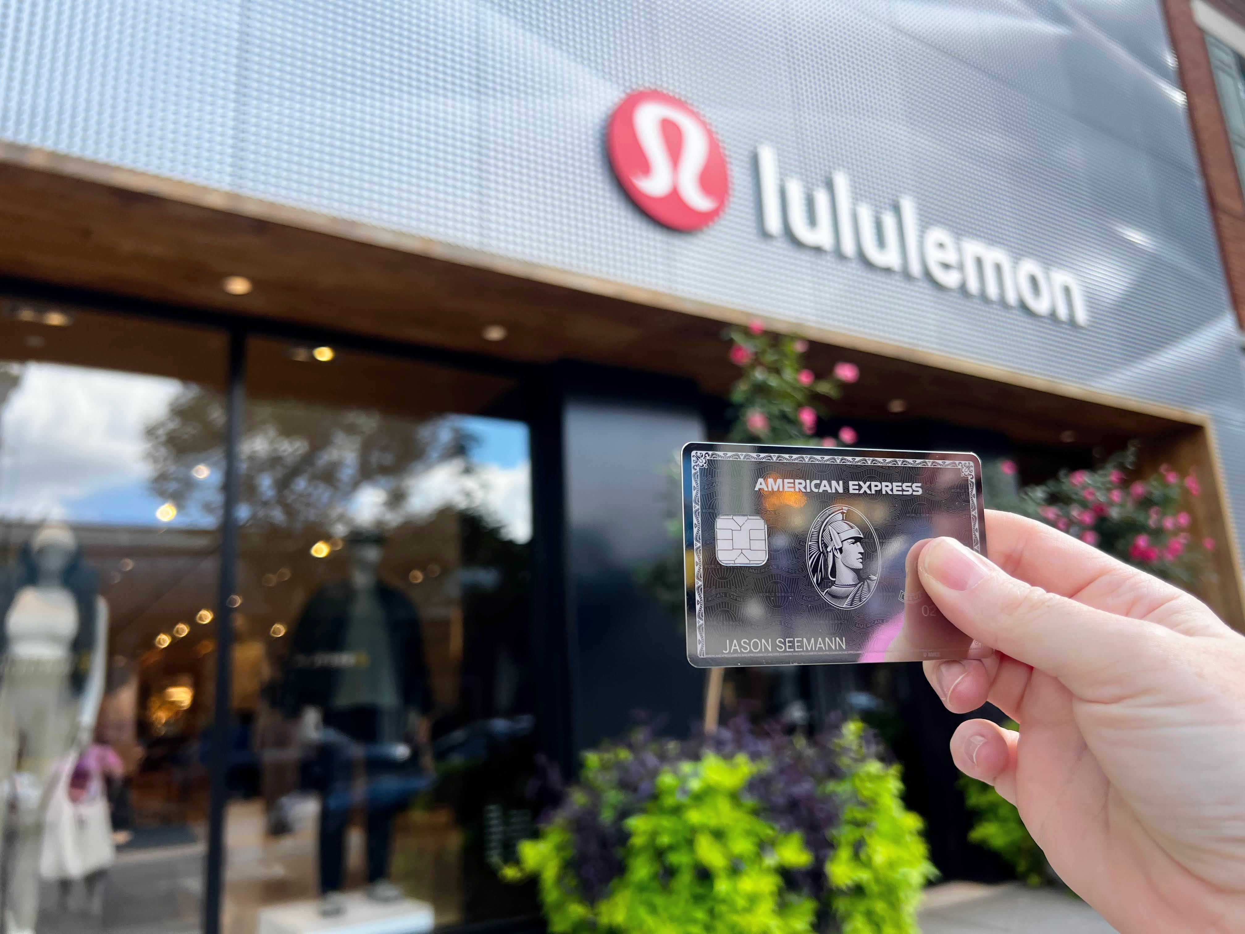 Lululemon and Amex Platinum mirror card