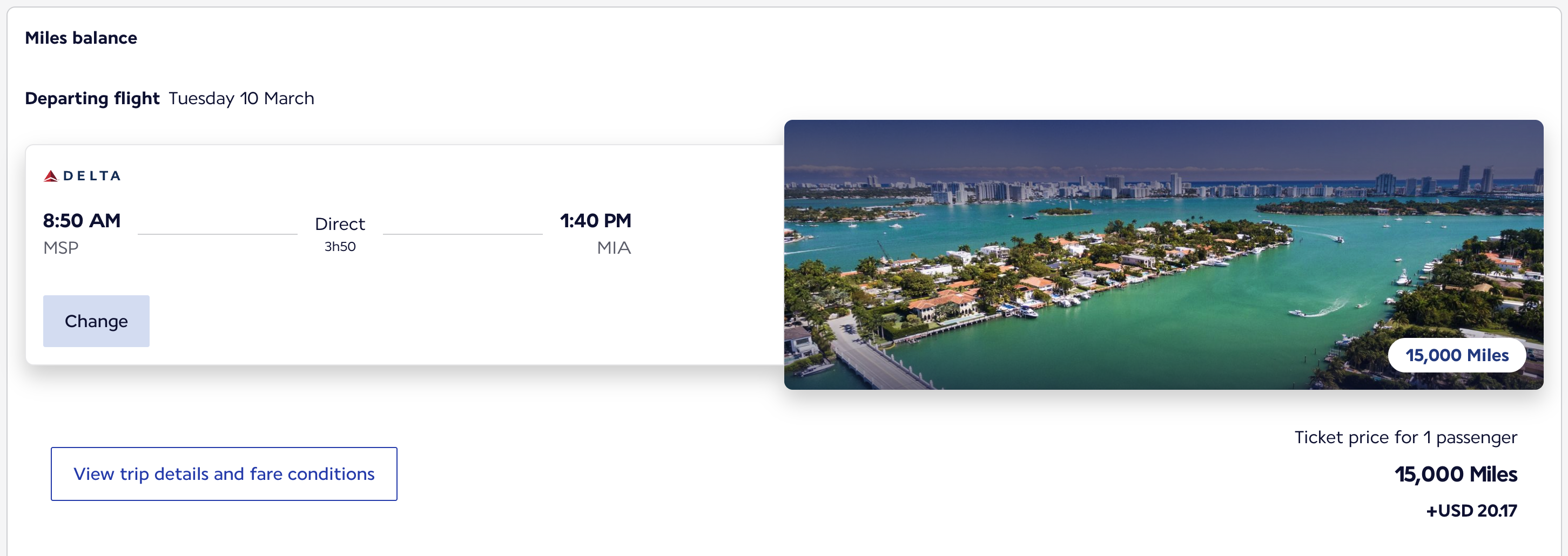Minneapolis to Miami Award Ticket on the Air France Website Minneapolis to Miami Award Ticket on the Air France Website