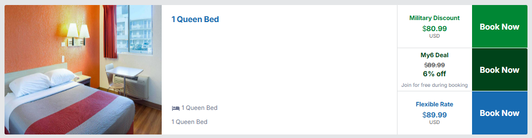Motel 6 military rate discount Motel 6 military rate discount