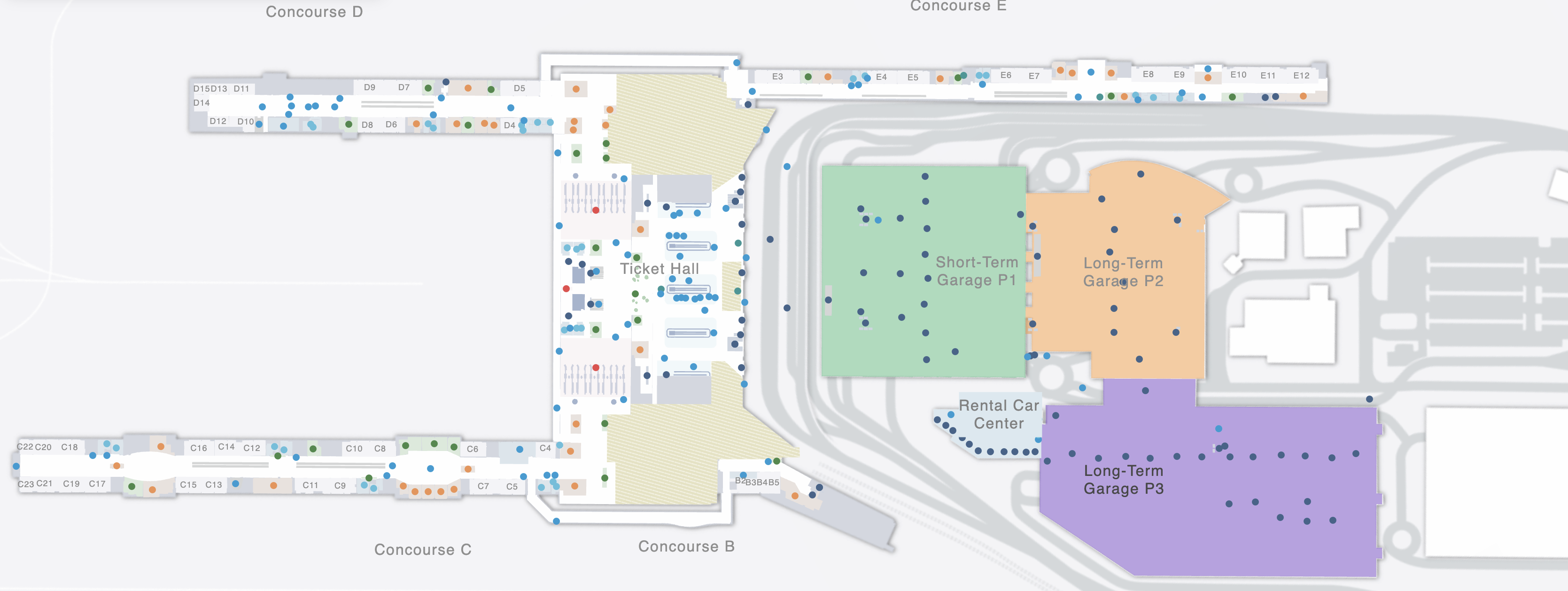 portland airport pdx map 2025 Portland Airport PDX big