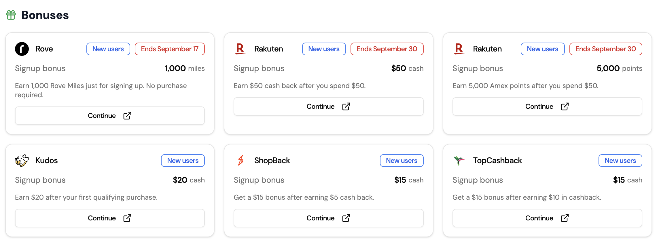Savewise Bonuses