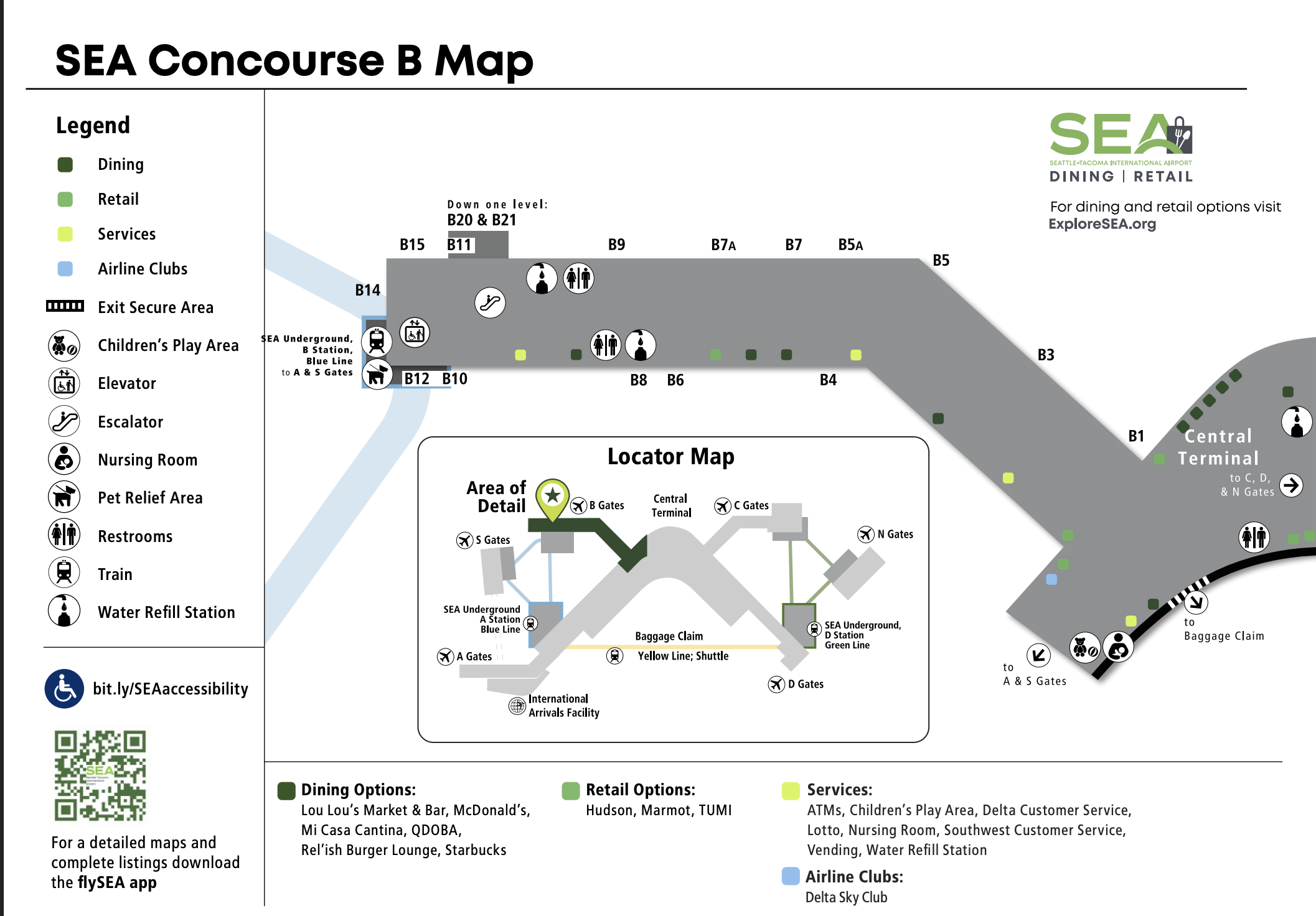 Seattle-Tacoma International Airport Concourse B Sea Tac Concourse B 2025
