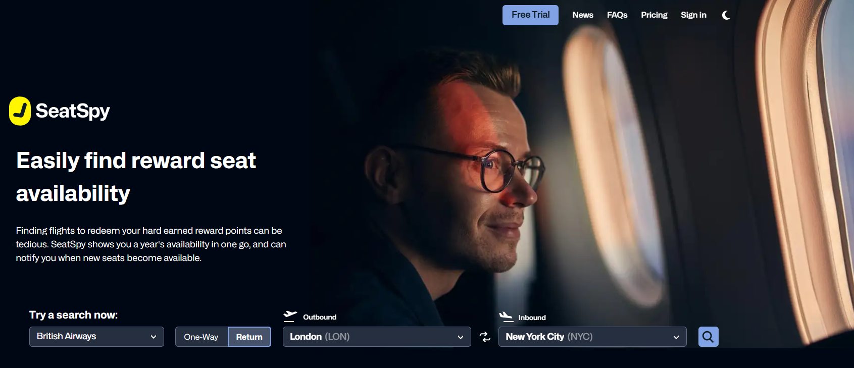 SeatSpy Home Page SeatSpy search