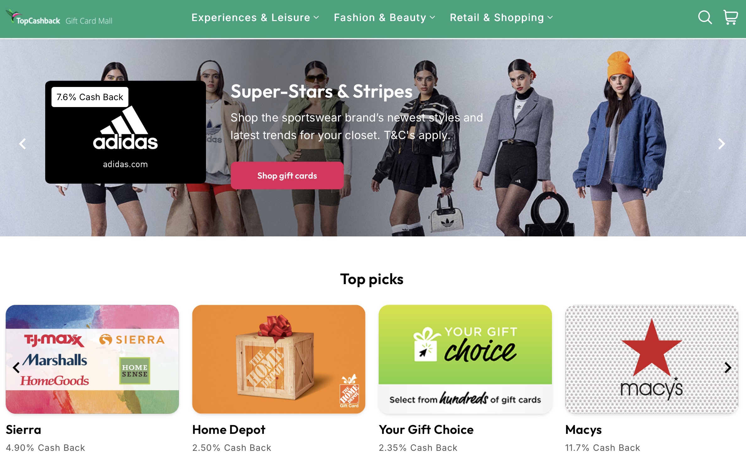 TopCashBack Gift Card Store TopCashBack Gift Card Store