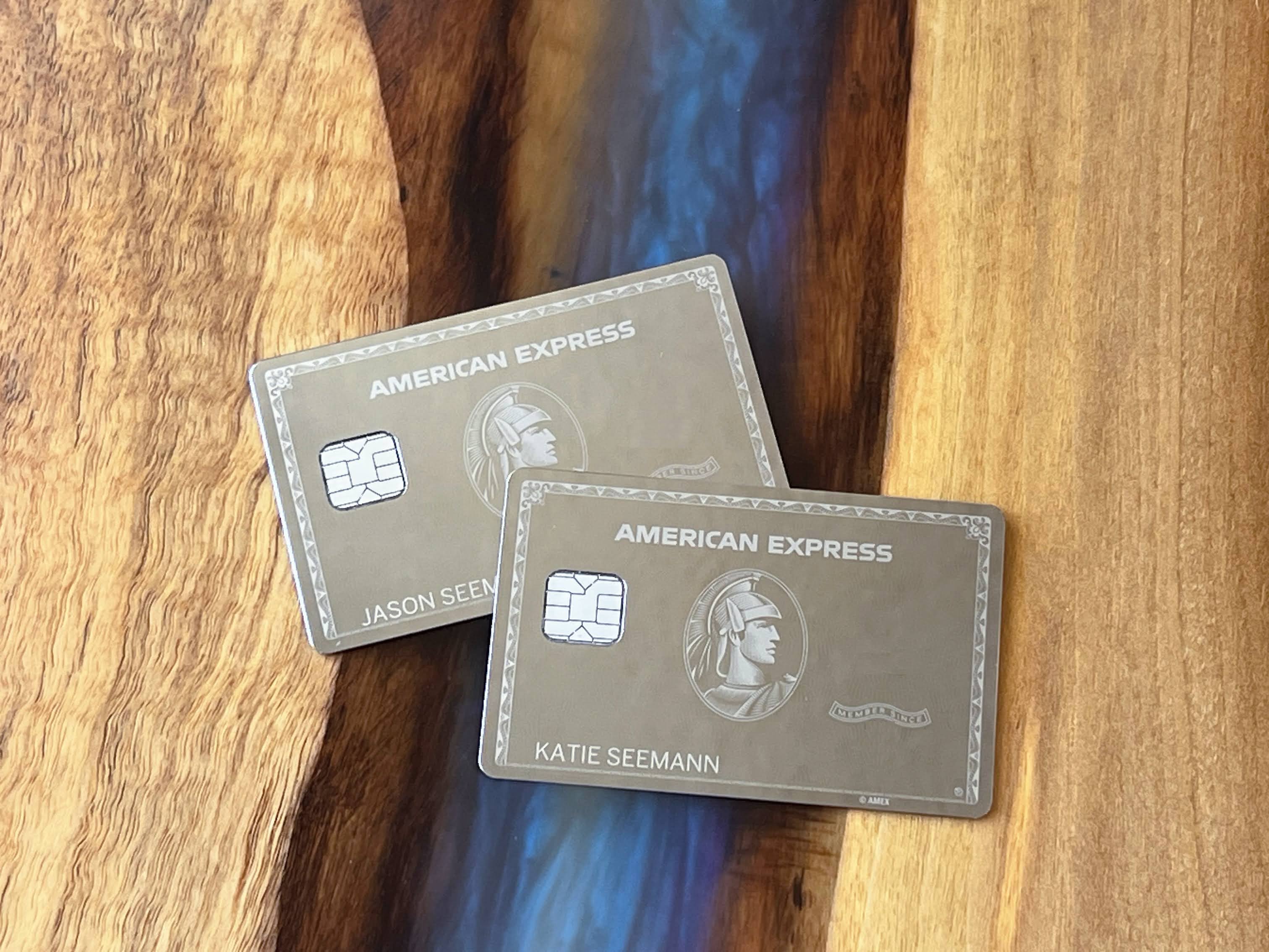 2 Amex Platinum mirror cards 2 Amex Platinum mirror cards