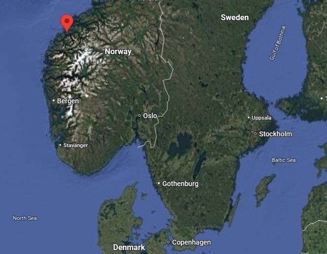 Alesund Norway Map